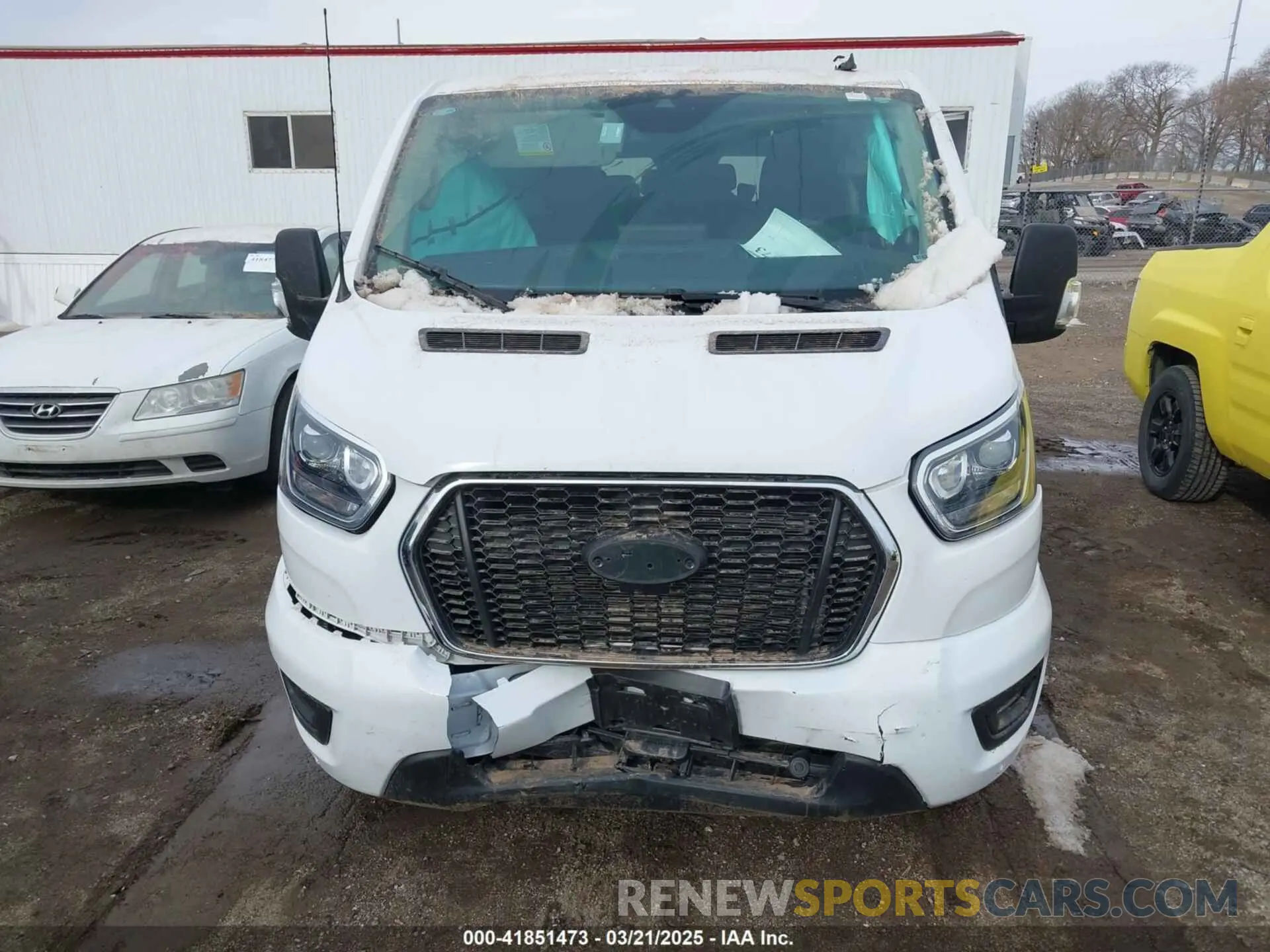 12 fotografías del automóvil dañado 1FBAX2YGXPKB41710 FORD TRANSIT-350 PASSENGER VAN 2023