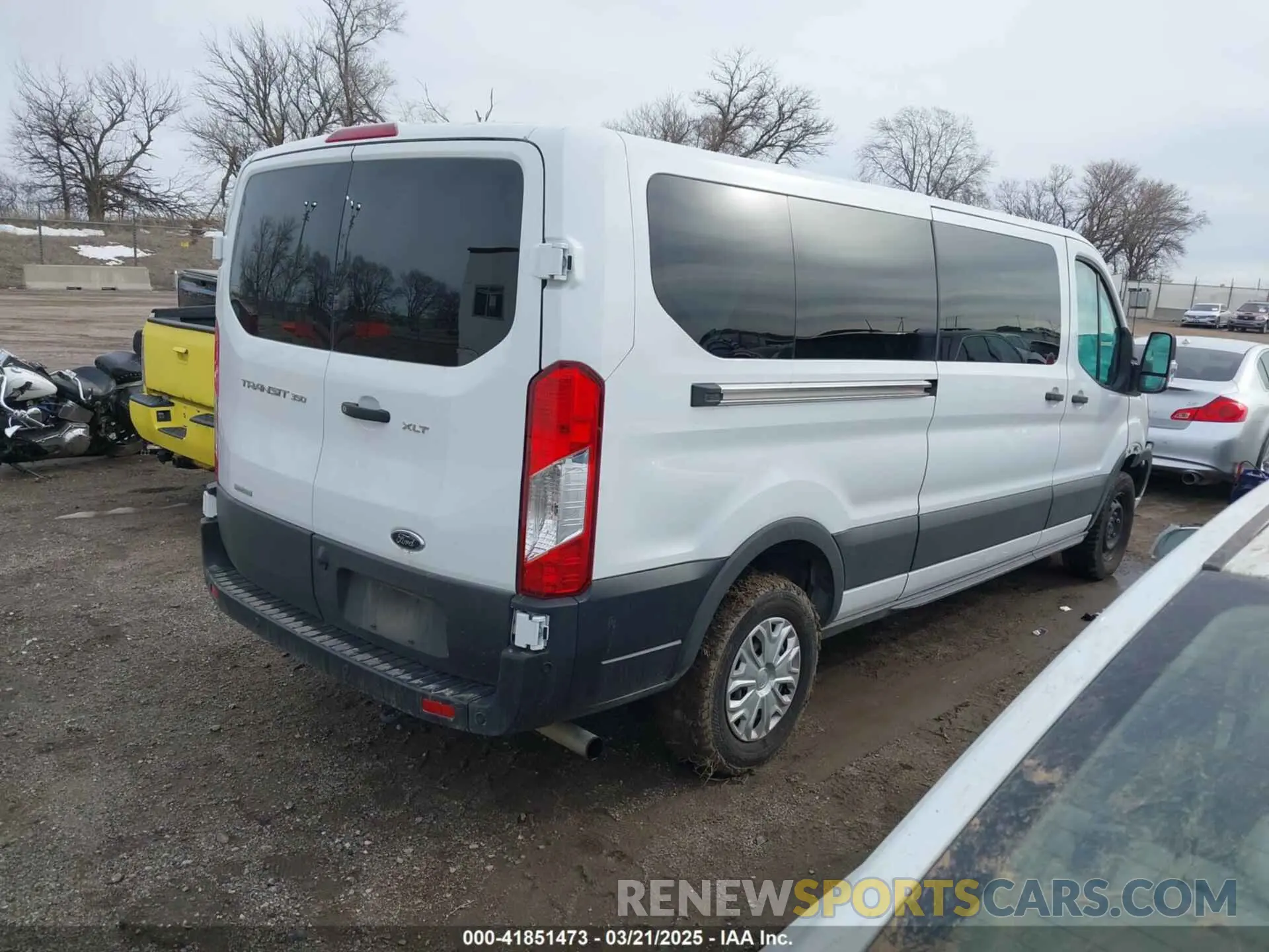 4 fotografías del automóvil dañado 1FBAX2YGXPKB41710 FORD TRANSIT-350 PASSENGER VAN 2023