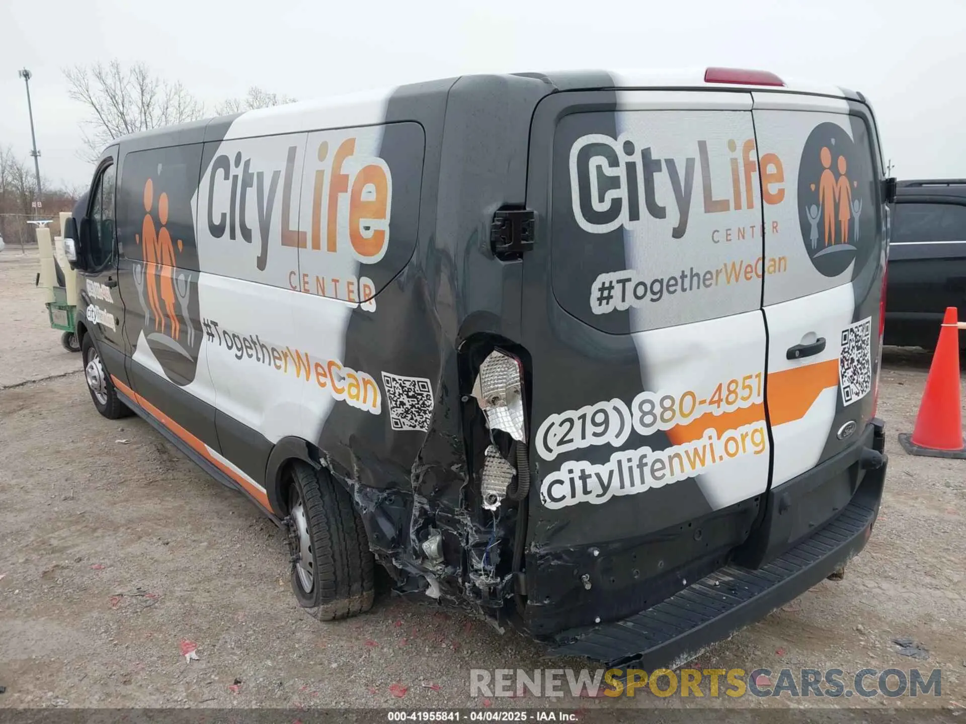 3 fotografías del automóvil dañado 1FBAX9Y89PKC12414 FORD TRANSIT-350 PASSENGER VAN 2023