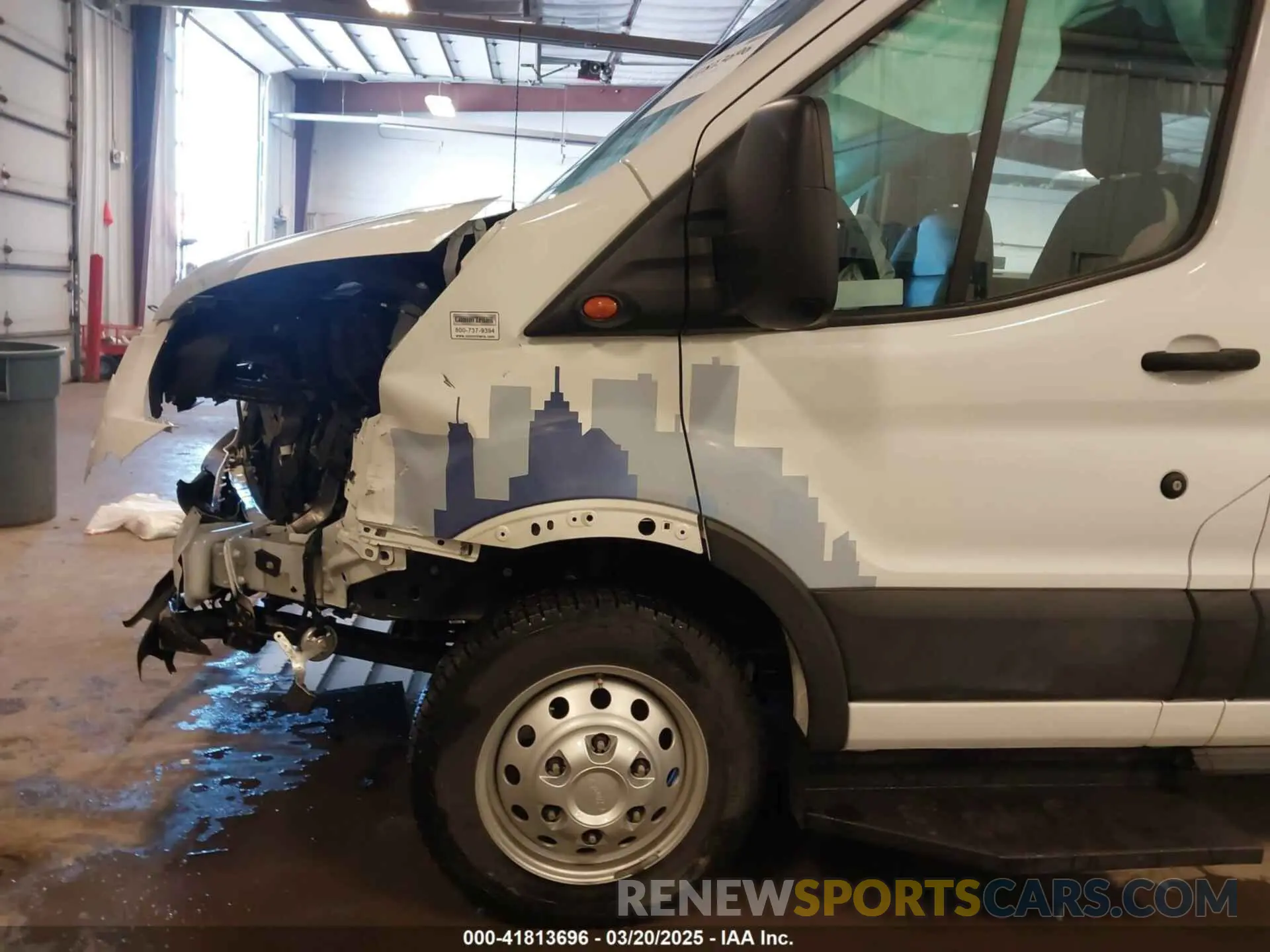 13 fotografías del automóvil dañado 1FBVU4X80PKC01073 FORD TRANSIT-350 PASSENGER VAN 2023