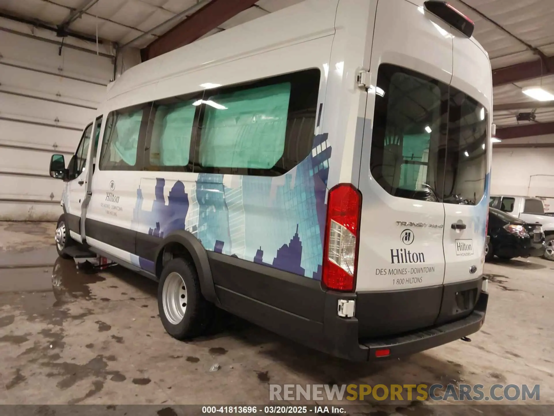 3 fotografías del automóvil dañado 1FBVU4X80PKC01073 FORD TRANSIT-350 PASSENGER VAN 2023