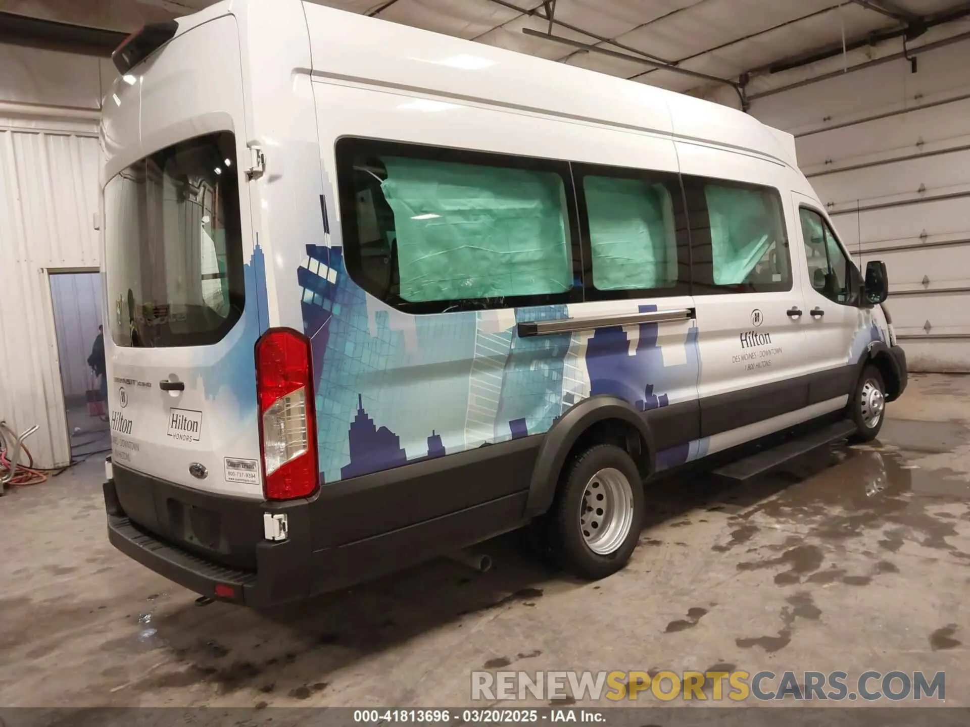 4 fotografías del automóvil dañado 1FBVU4X80PKC01073 FORD TRANSIT-350 PASSENGER VAN 2023