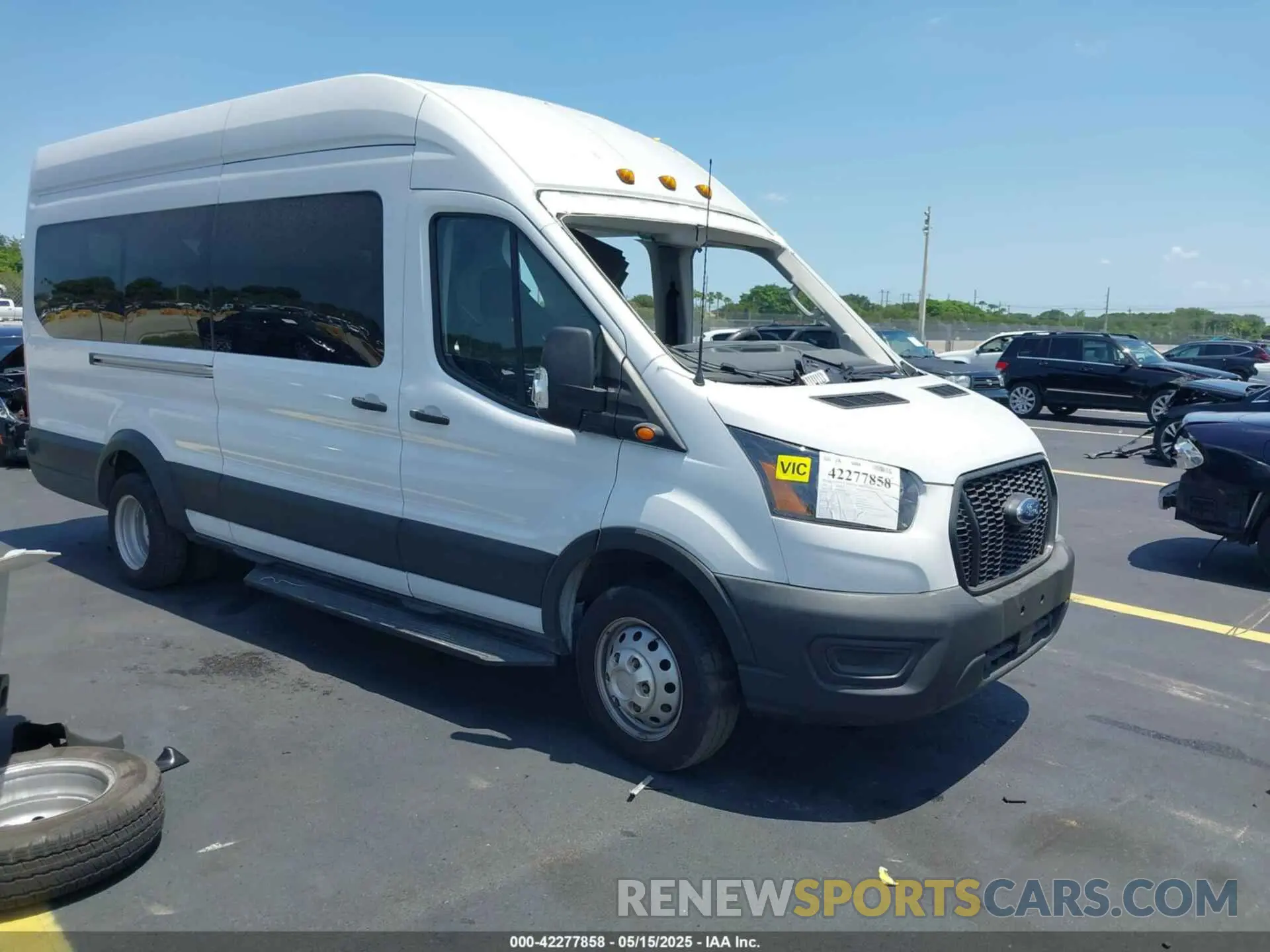 1 fotografías del automóvil dañado 1FBVU4X83PKB84849 FORD TRANSIT-350 PASSENGER VAN 2023