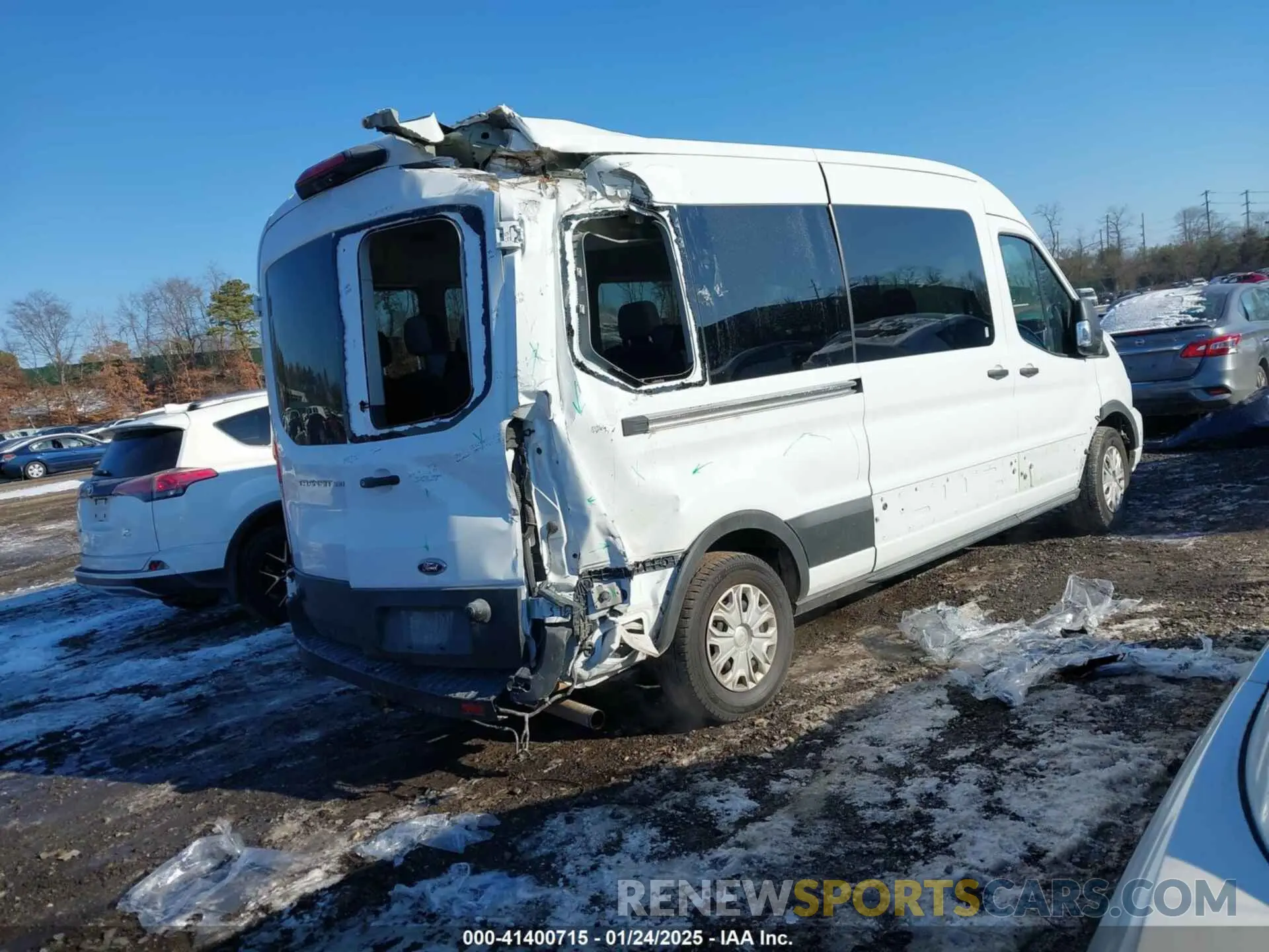 4 fotografías del automóvil dañado 1FBAX2C85RKA16018 FORD TRANSIT-350 PASSENGER VAN 2024