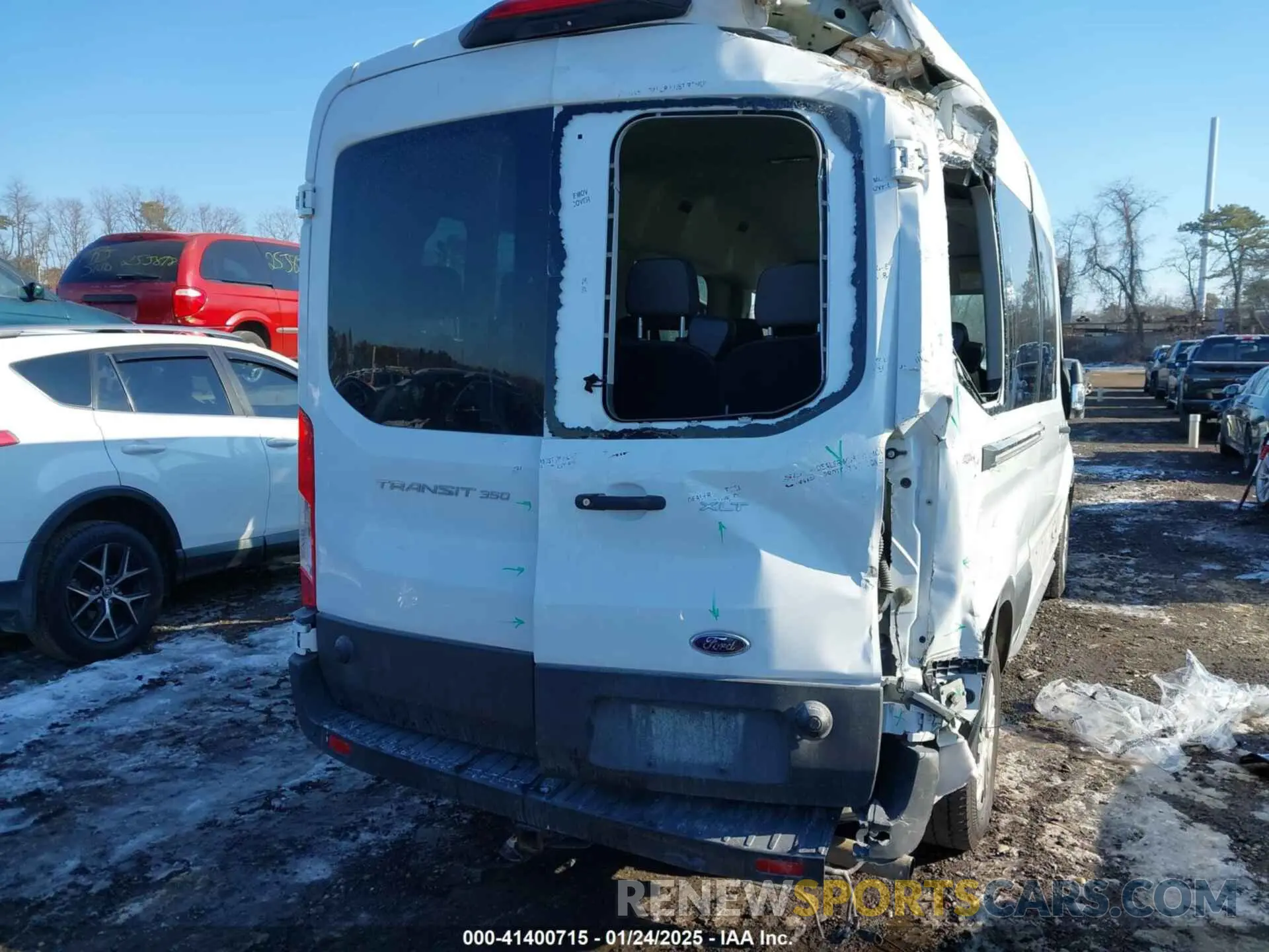 6 fotografías del automóvil dañado 1FBAX2C85RKA16018 FORD TRANSIT-350 PASSENGER VAN 2024