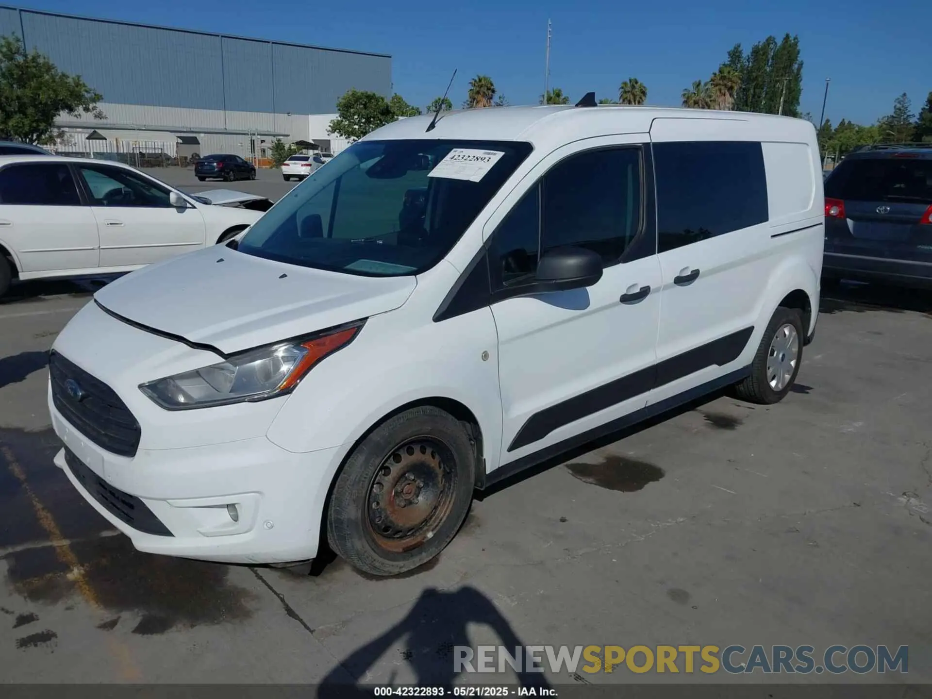 2 fotografías del automóvil dañado NM0LE7F27K1389553 FORD TRANSIT CONNECT 2019