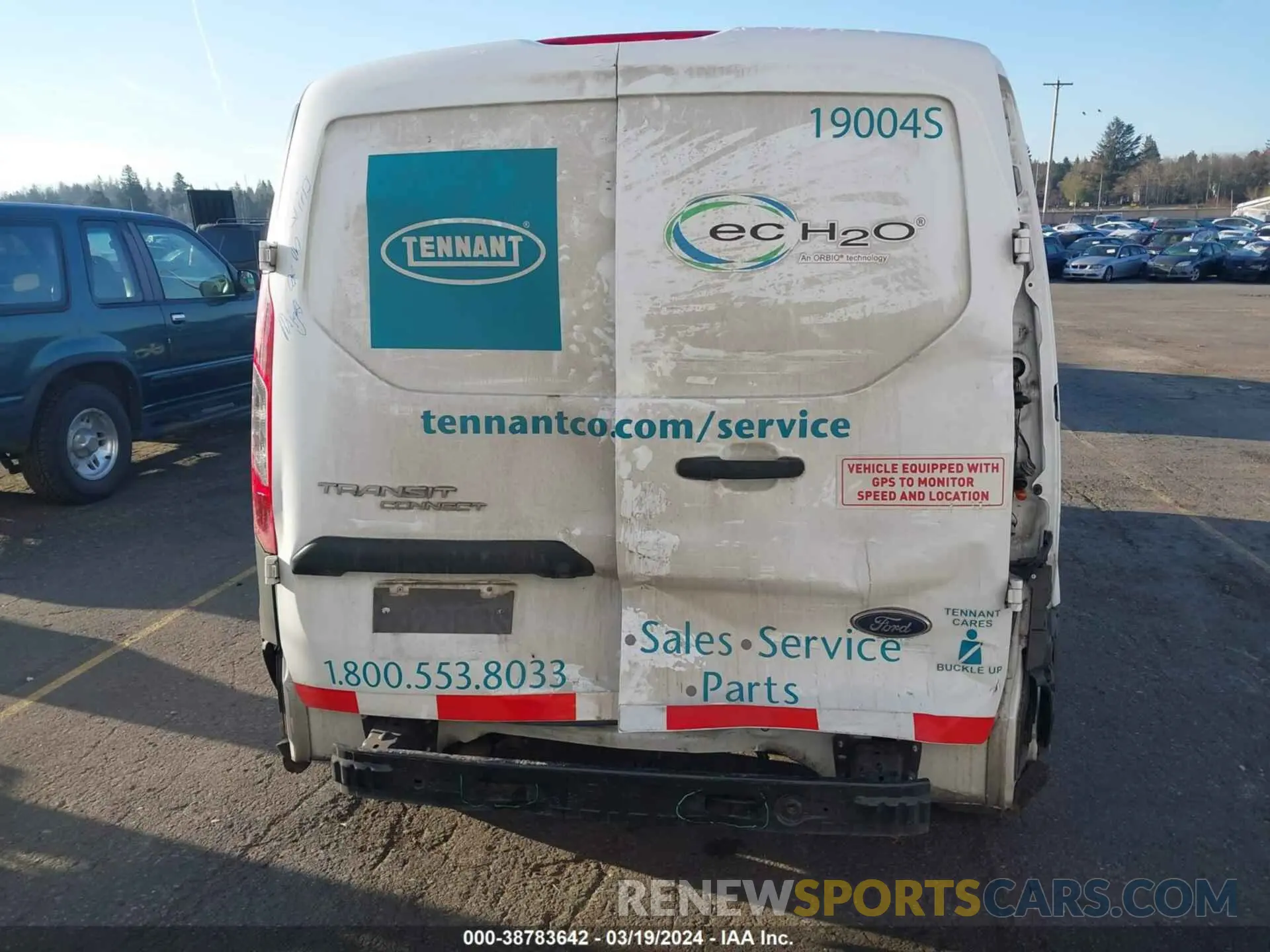 6 fotografías del automóvil dañado NM0LS6E27K1392019 FORD TRANSIT CONNECT 2019