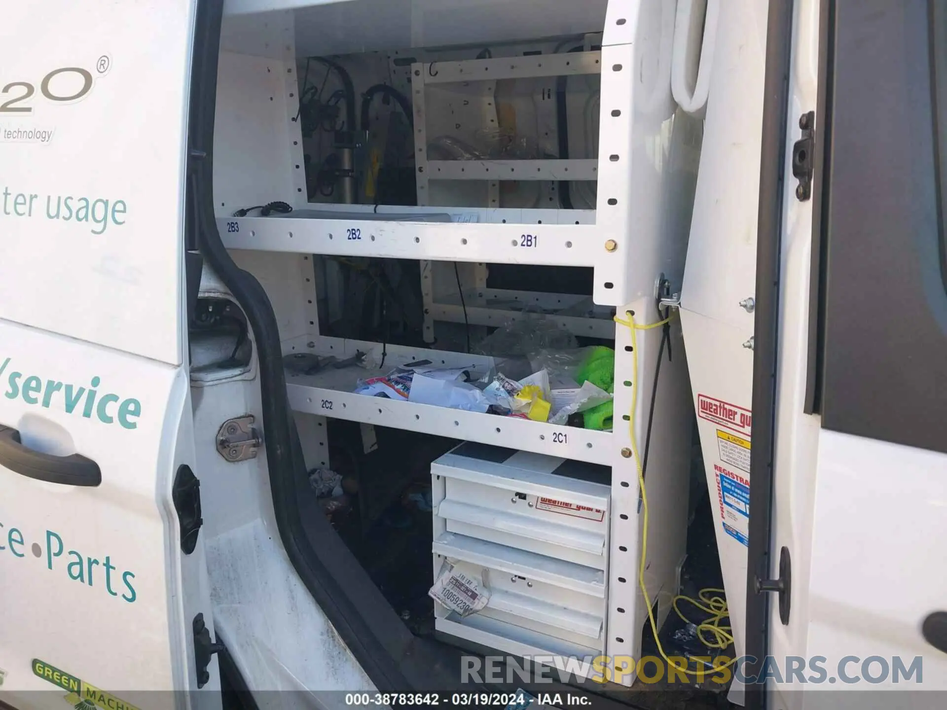 8 fotografías del automóvil dañado NM0LS6E27K1392019 FORD TRANSIT CONNECT 2019