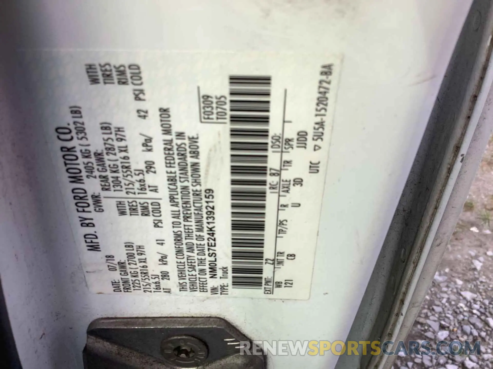 24 fotografías del automóvil dañado NM0LS7E24K1392159 FORD TRANSIT CONNECT 2019