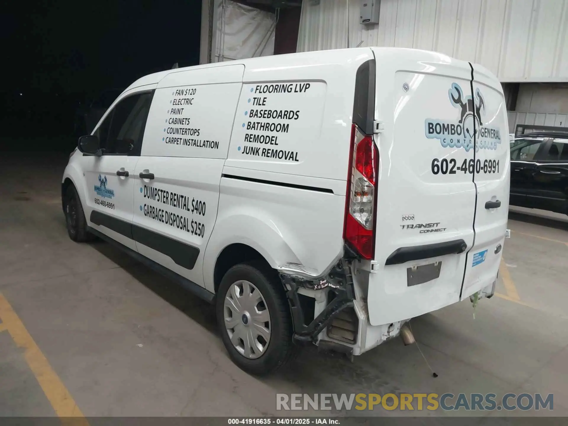 3 fotografías del automóvil dañado NM0LS7E28K1416009 FORD TRANSIT CONNECT 2019