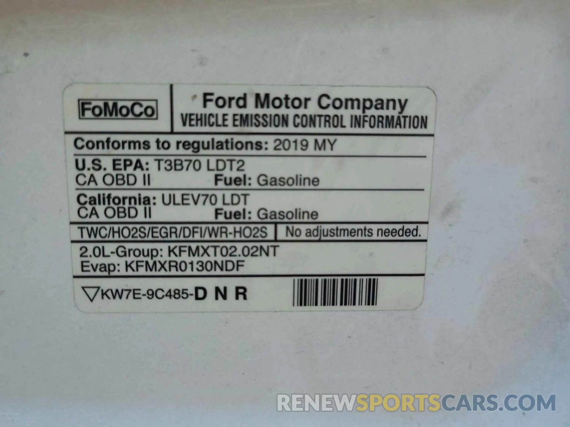 18 fotografías del automóvil dañado NM0LS7F2XK1403650 FORD TRANSIT CONNECT 2019