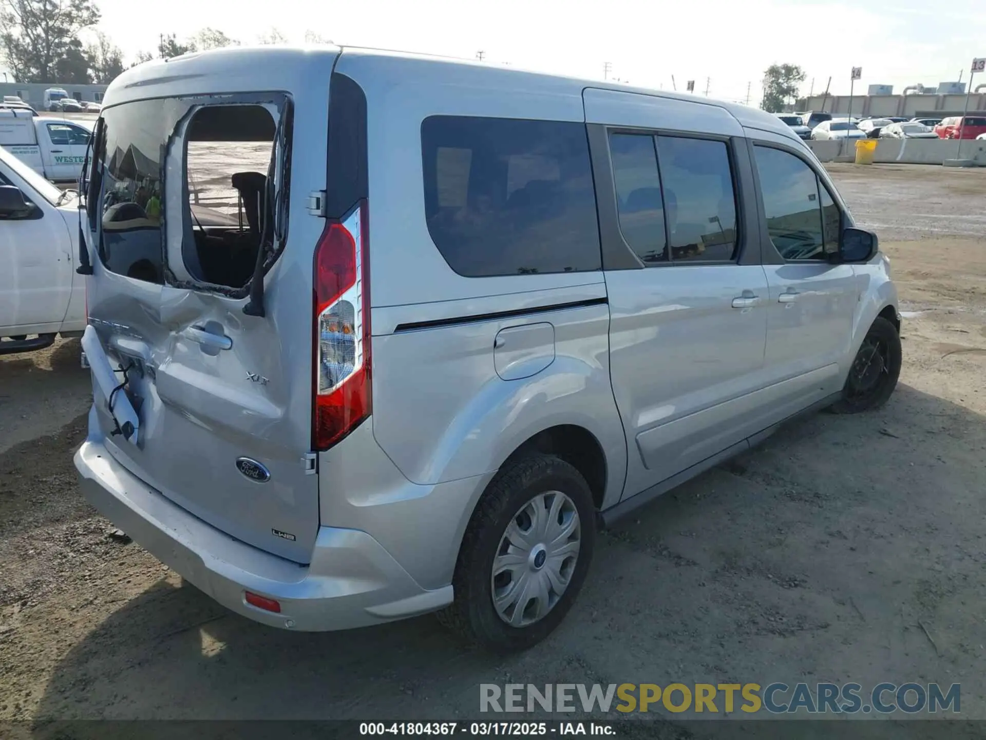 4 fotografías del automóvil dañado NM0GS9F23L1449593 FORD TRANSIT CONNECT 2020