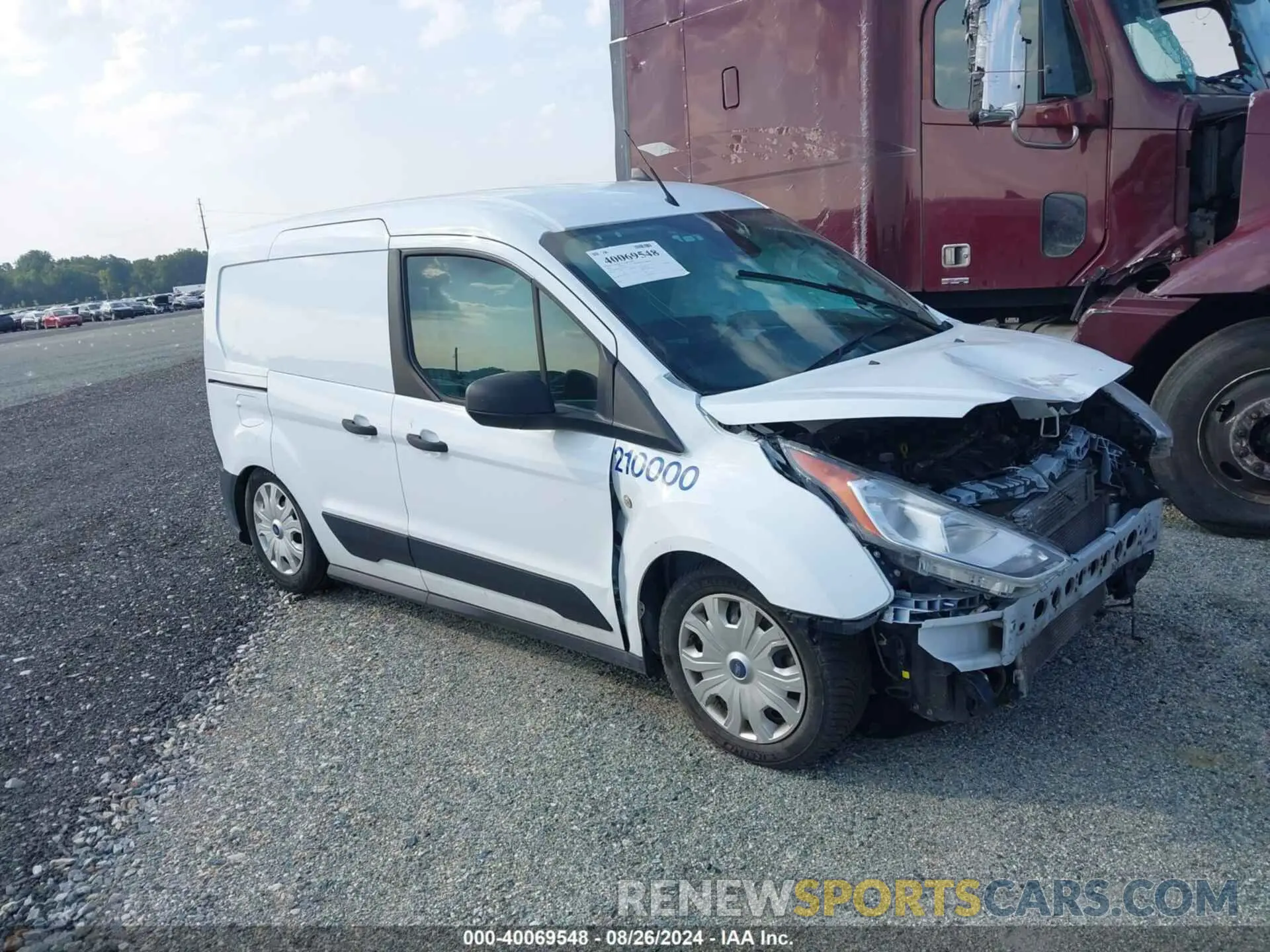 1 fotografías del automóvil dañado NM0LS6E74L1435888 FORD TRANSIT CONNECT 2020