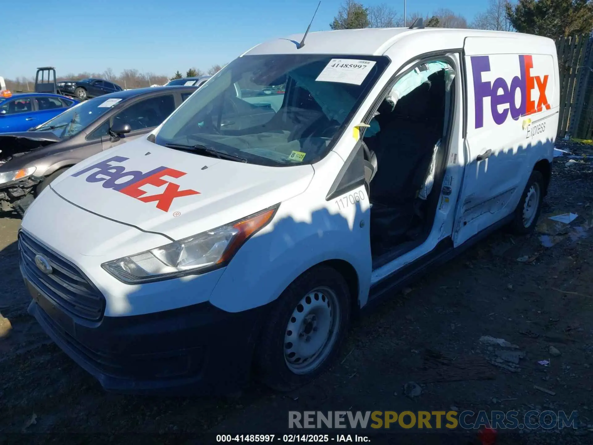 2 fotografías del automóvil dañado NM0LS7E20L1435655 FORD TRANSIT CONNECT 2020