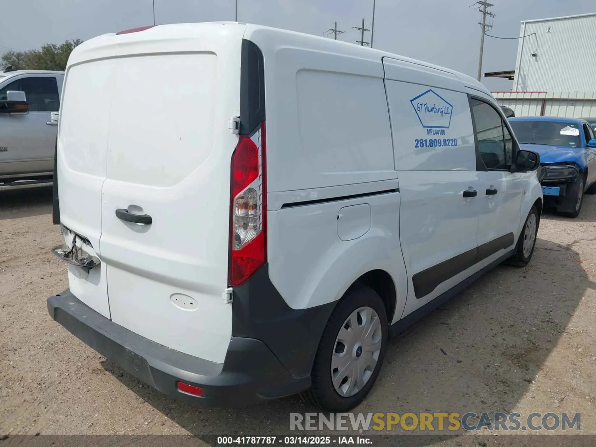 4 fotografías del automóvil dañado NM0LS7E20L1472172 FORD TRANSIT CONNECT 2020