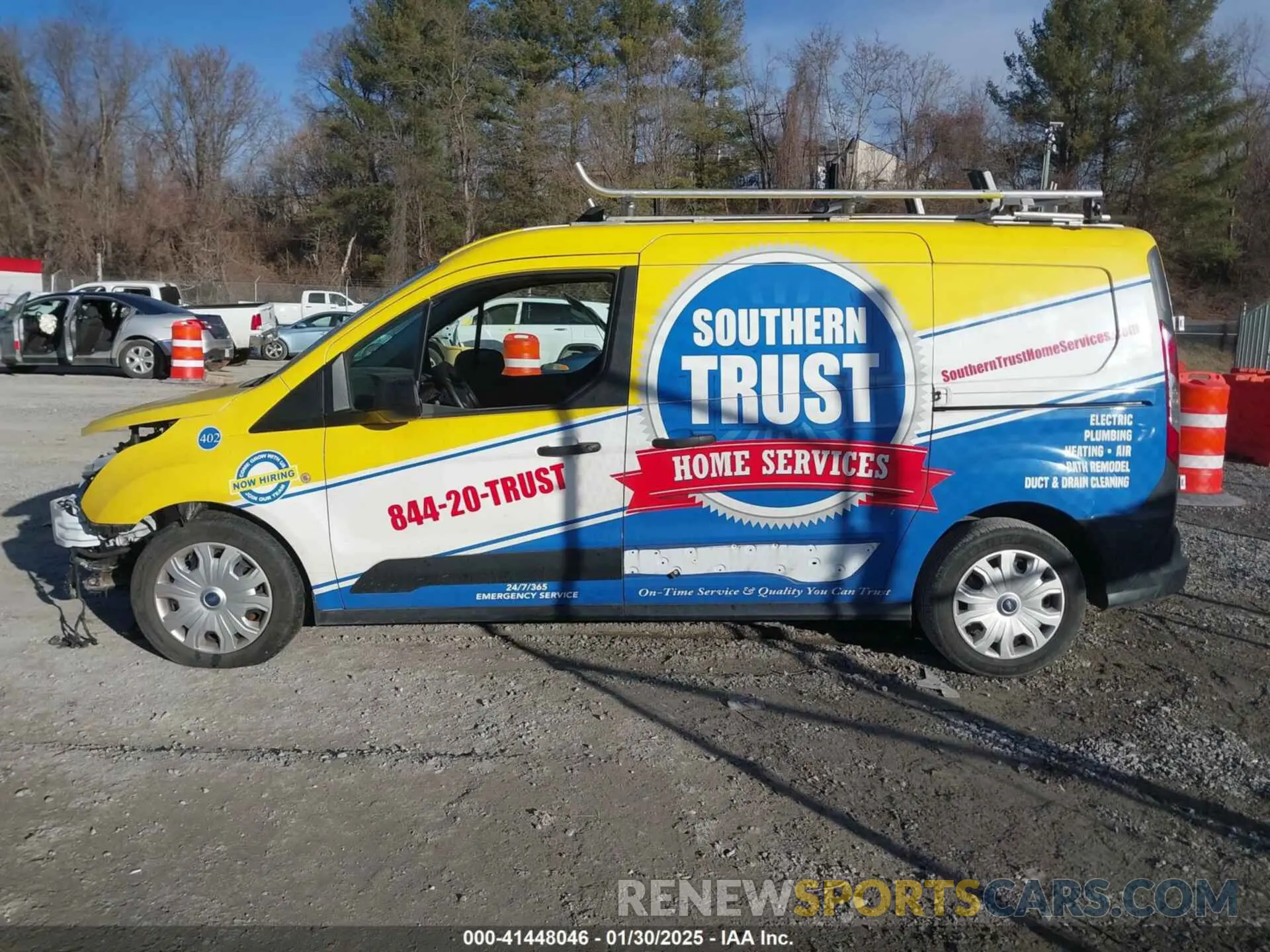 14 fotografías del automóvil dañado NM0LS7E25L1462169 FORD TRANSIT CONNECT 2020