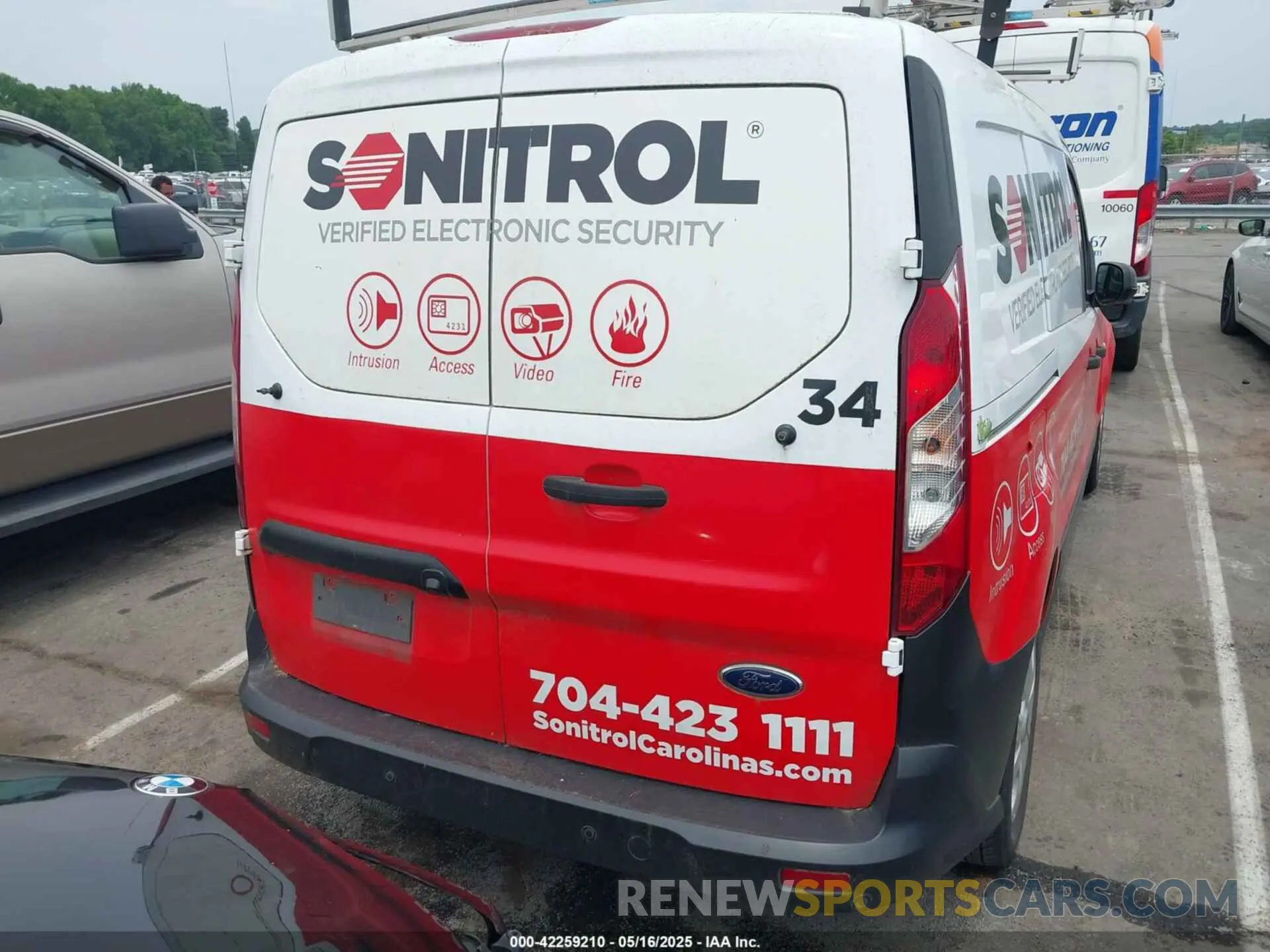 16 fotografías del automóvil dañado NM0LS7E26L1471351 FORD TRANSIT CONNECT 2020