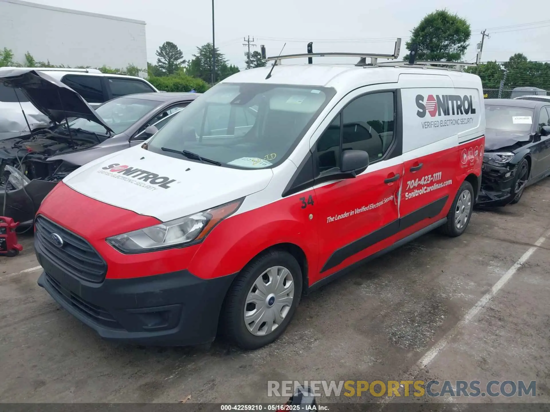2 fotografías del automóvil dañado NM0LS7E26L1471351 FORD TRANSIT CONNECT 2020