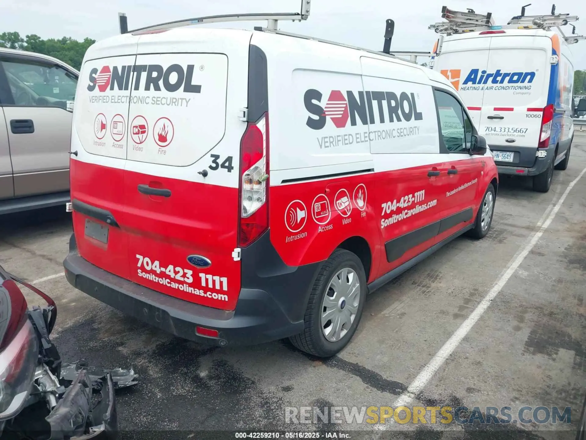 4 fotografías del automóvil dañado NM0LS7E26L1471351 FORD TRANSIT CONNECT 2020