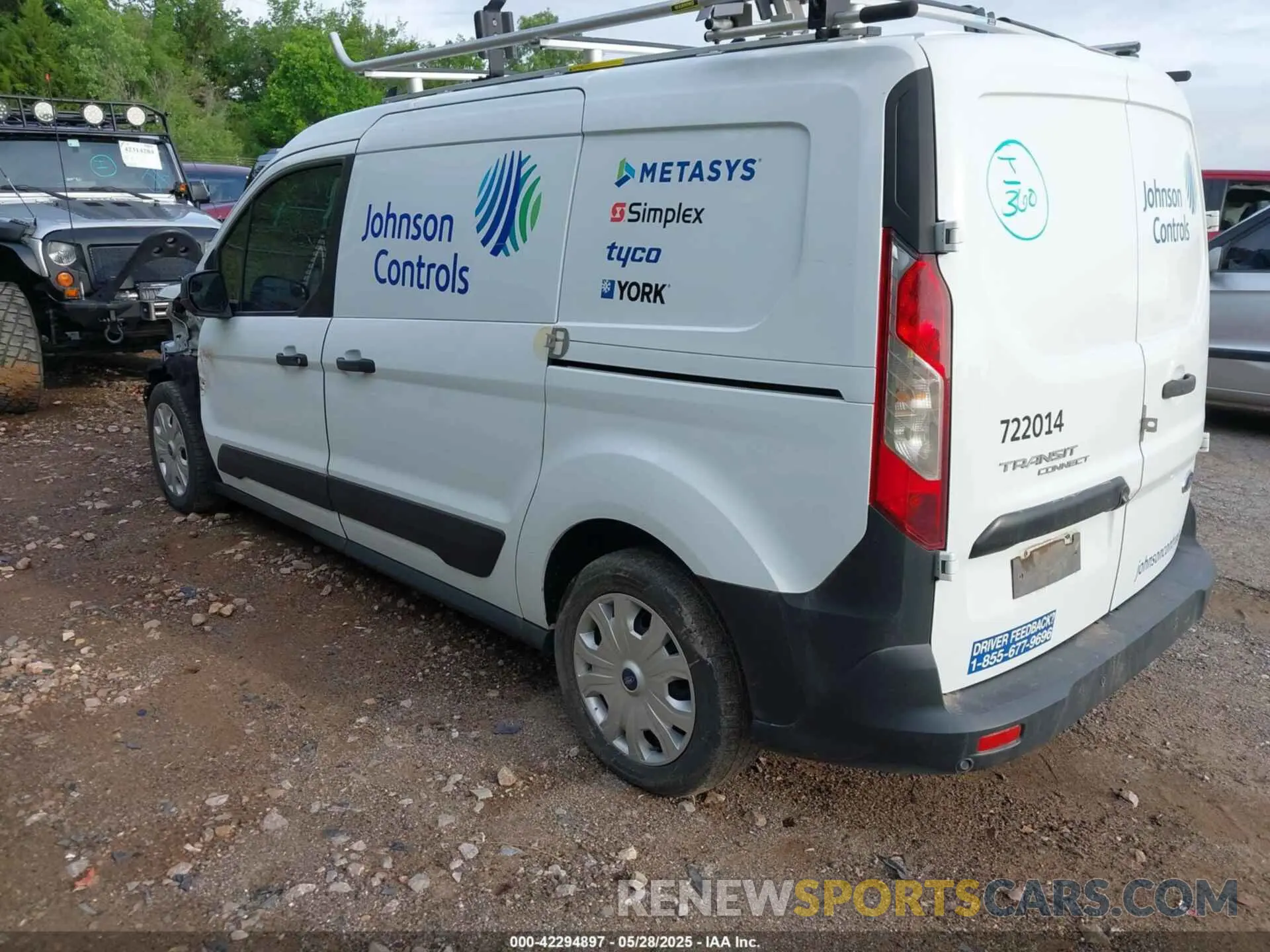 3 fotografías del automóvil dañado NM0LS7E28L1466197 FORD TRANSIT CONNECT 2020
