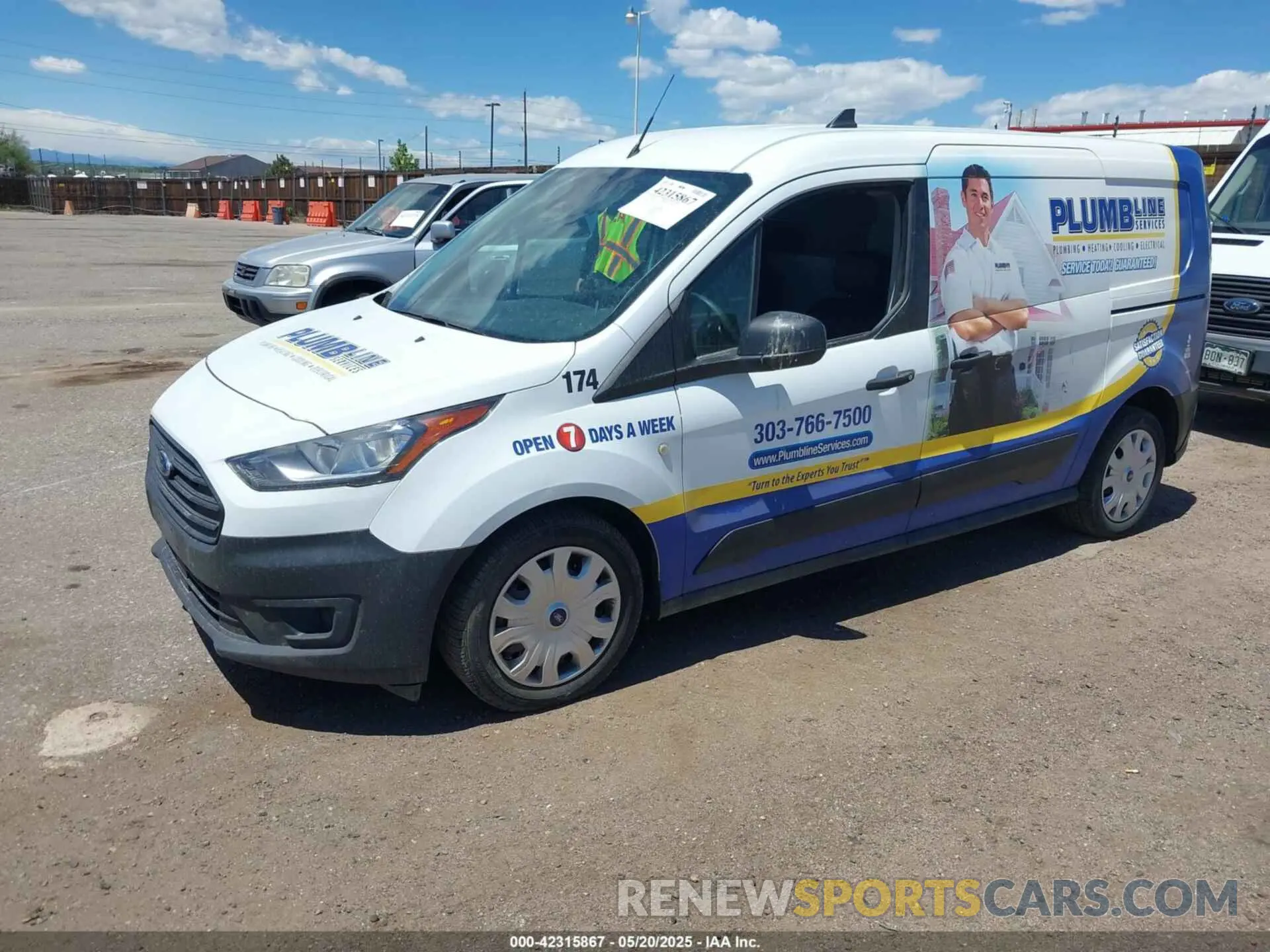 2 fotografías del automóvil dañado NM0LS7E28L1478172 FORD TRANSIT CONNECT 2020