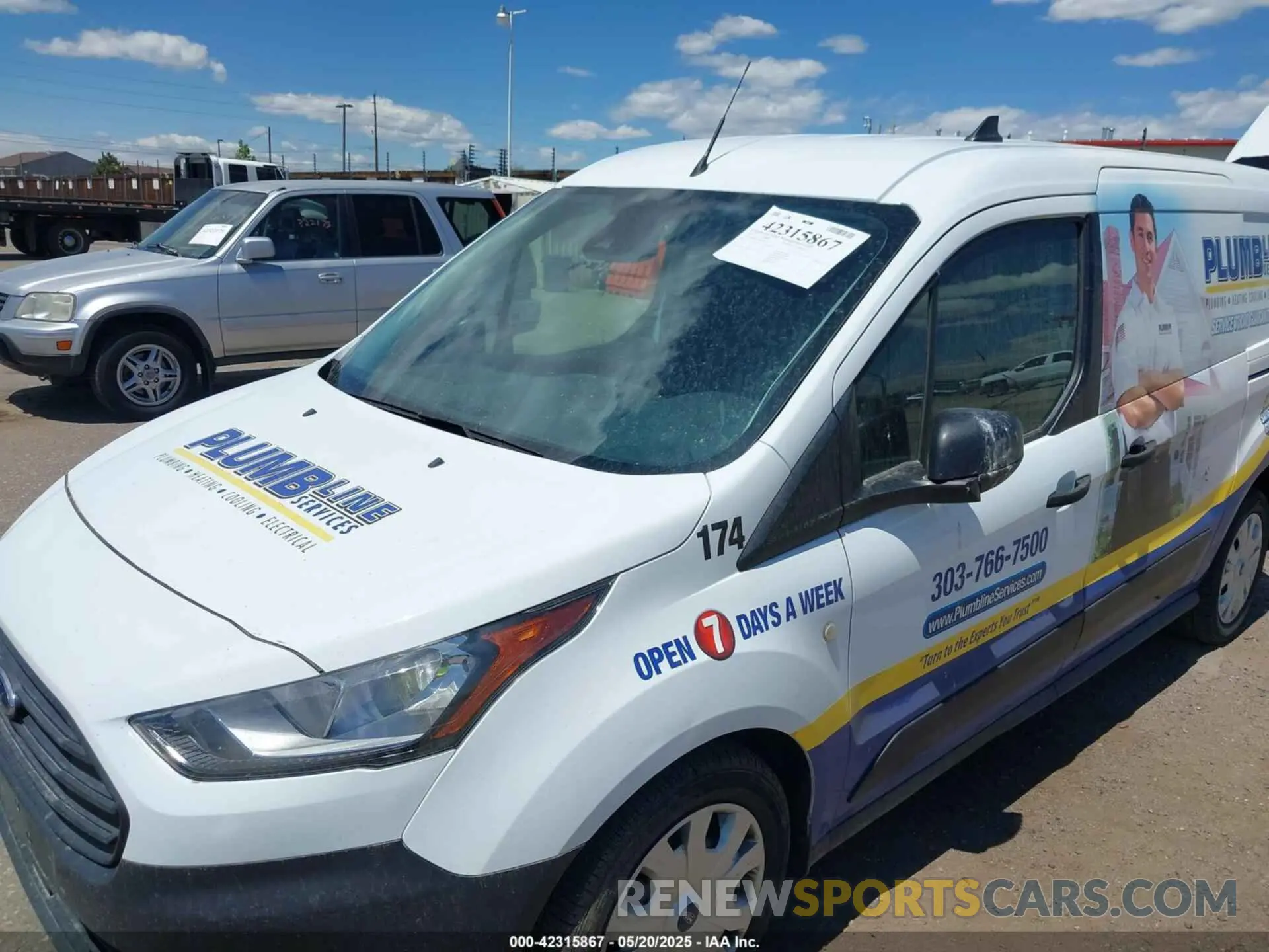 6 fotografías del automóvil dañado NM0LS7E28L1478172 FORD TRANSIT CONNECT 2020