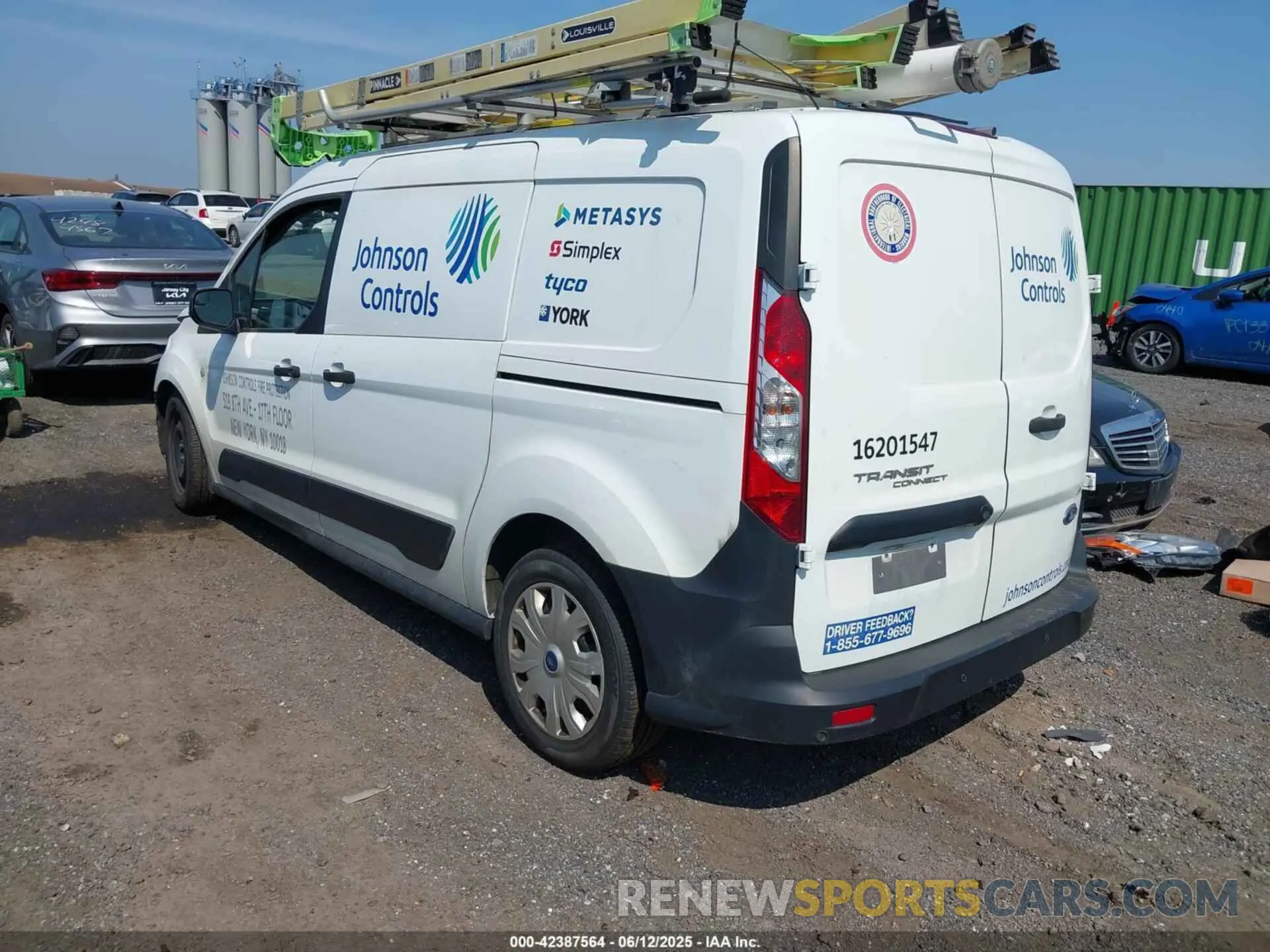 3 fotografías del automóvil dañado NM0LS7E2XL1457808 FORD TRANSIT CONNECT 2020