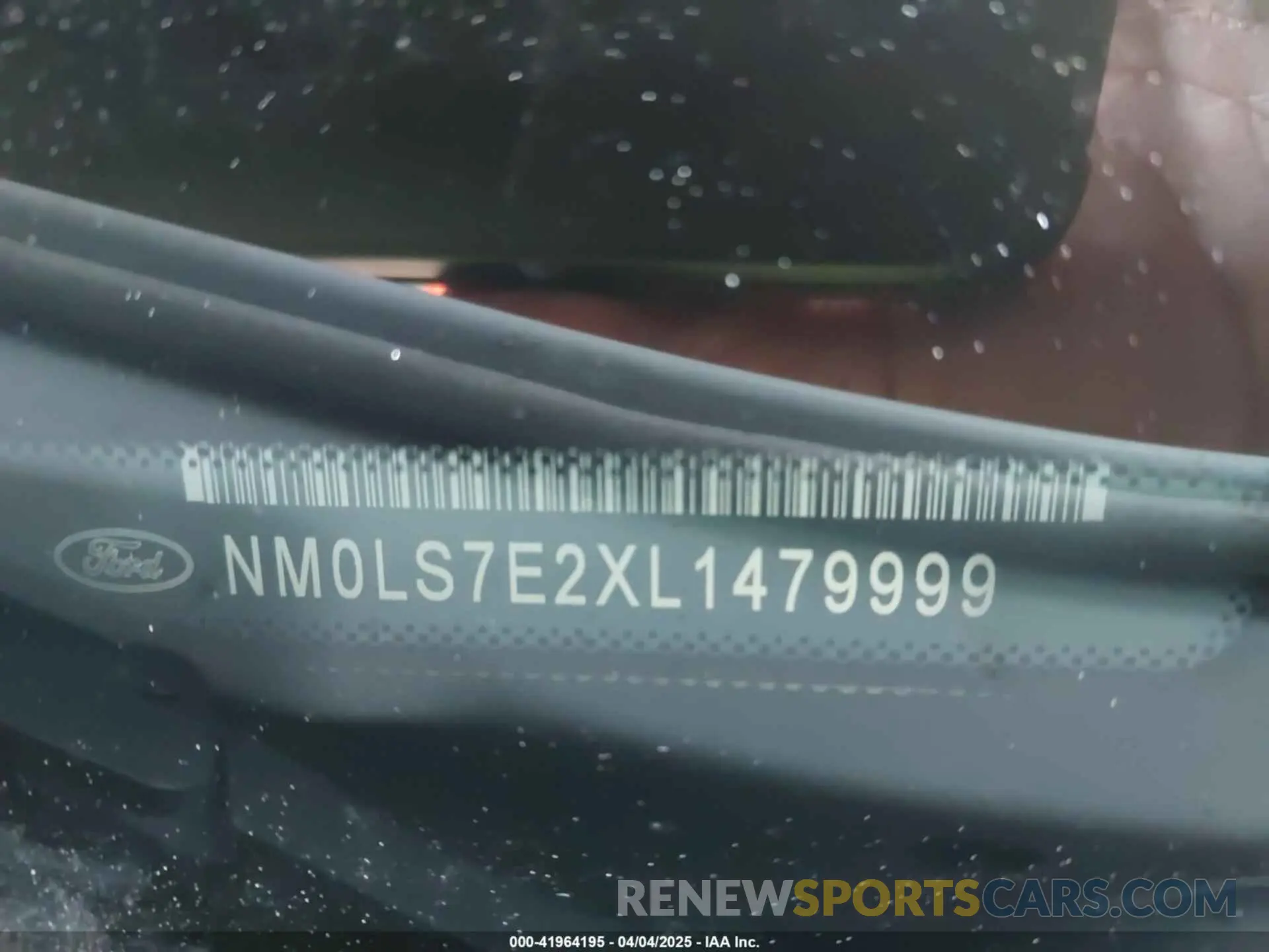 9 fotografías del automóvil dañado NM0LS7E2XL1479999 FORD TRANSIT CONNECT 2020