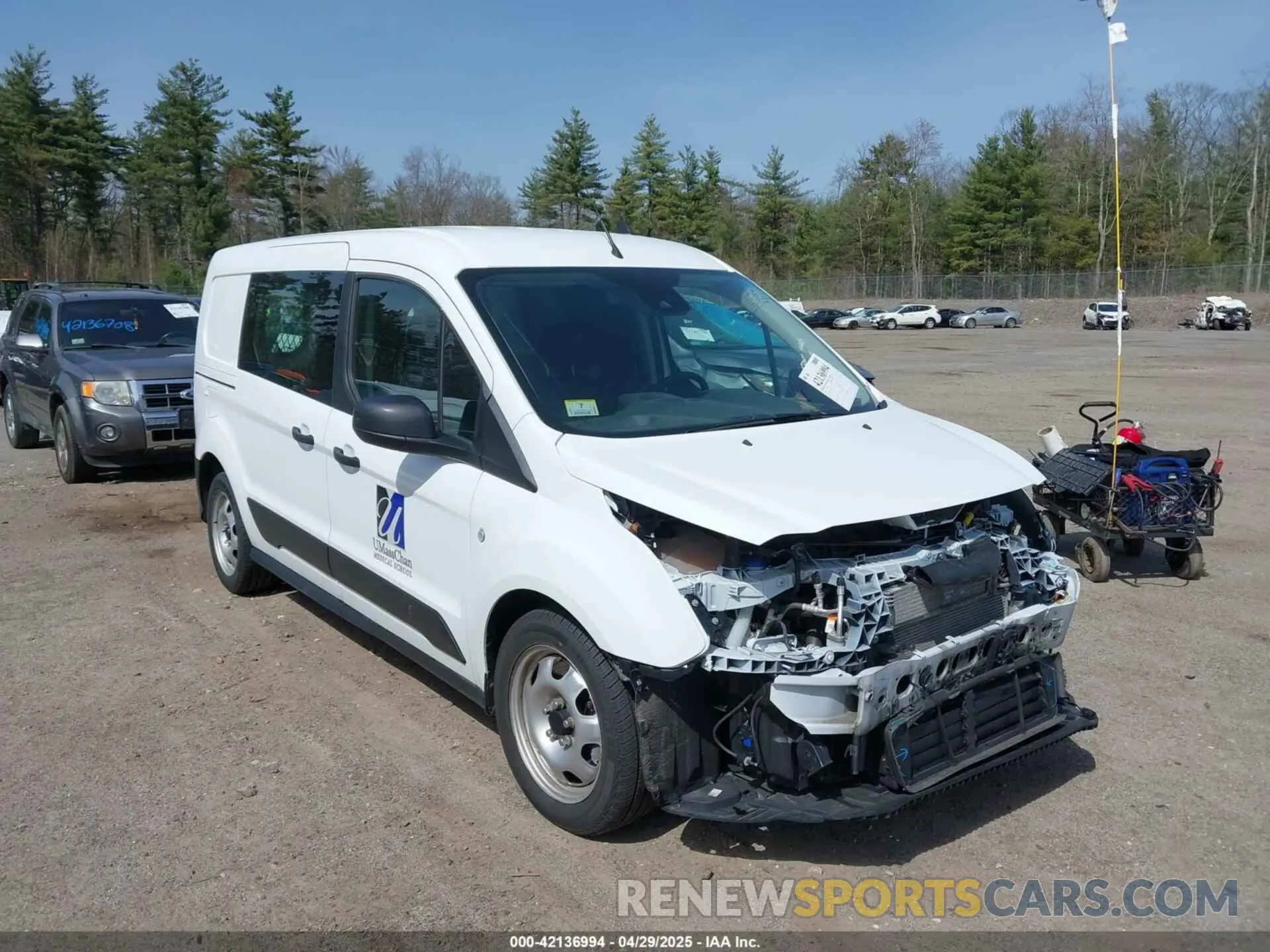 1 fotografías del automóvil dañado NM0LS7E28M1503959 FORD TRANSIT CONNECT 2021
