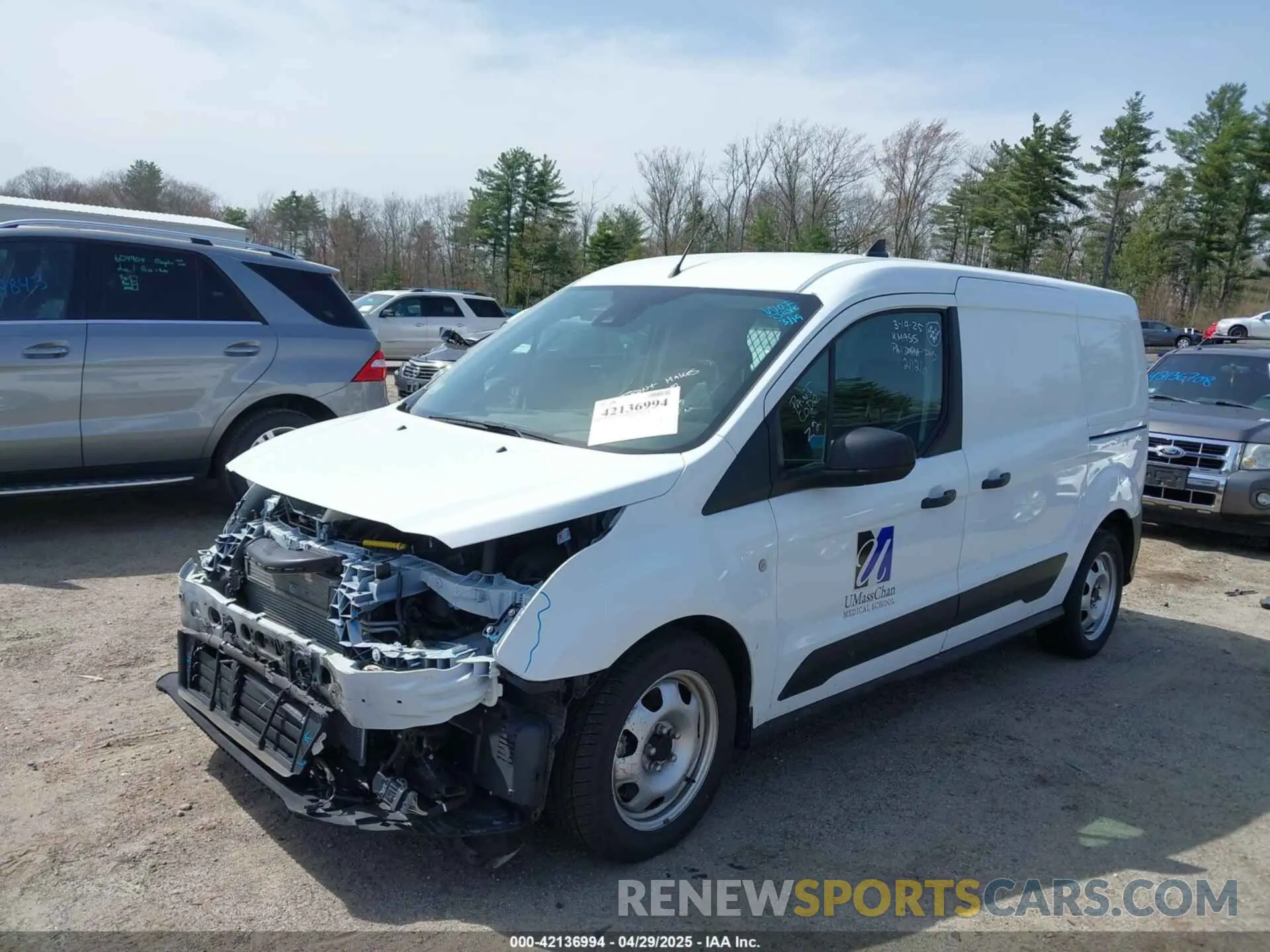 2 fotografías del automóvil dañado NM0LS7E28M1503959 FORD TRANSIT CONNECT 2021
