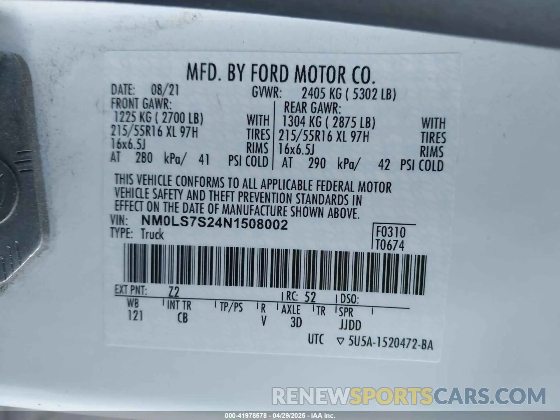 9 fotografías del automóvil dañado NM0LS7S24N1508002 FORD TRANSIT CONNECT 2022
