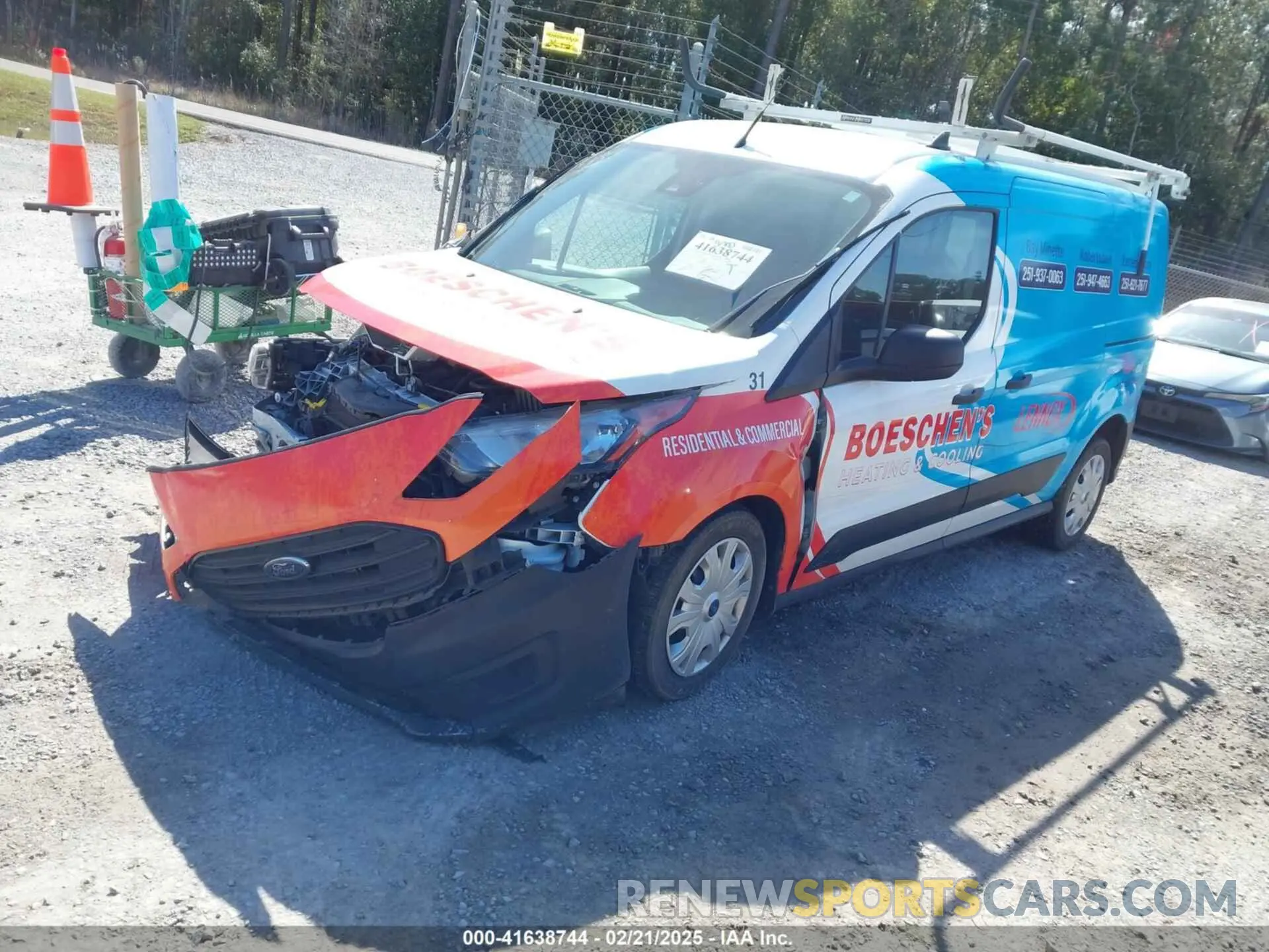 2 fotografías del automóvil dañado NM0LS7S28N1521643 FORD TRANSIT CONNECT 2022