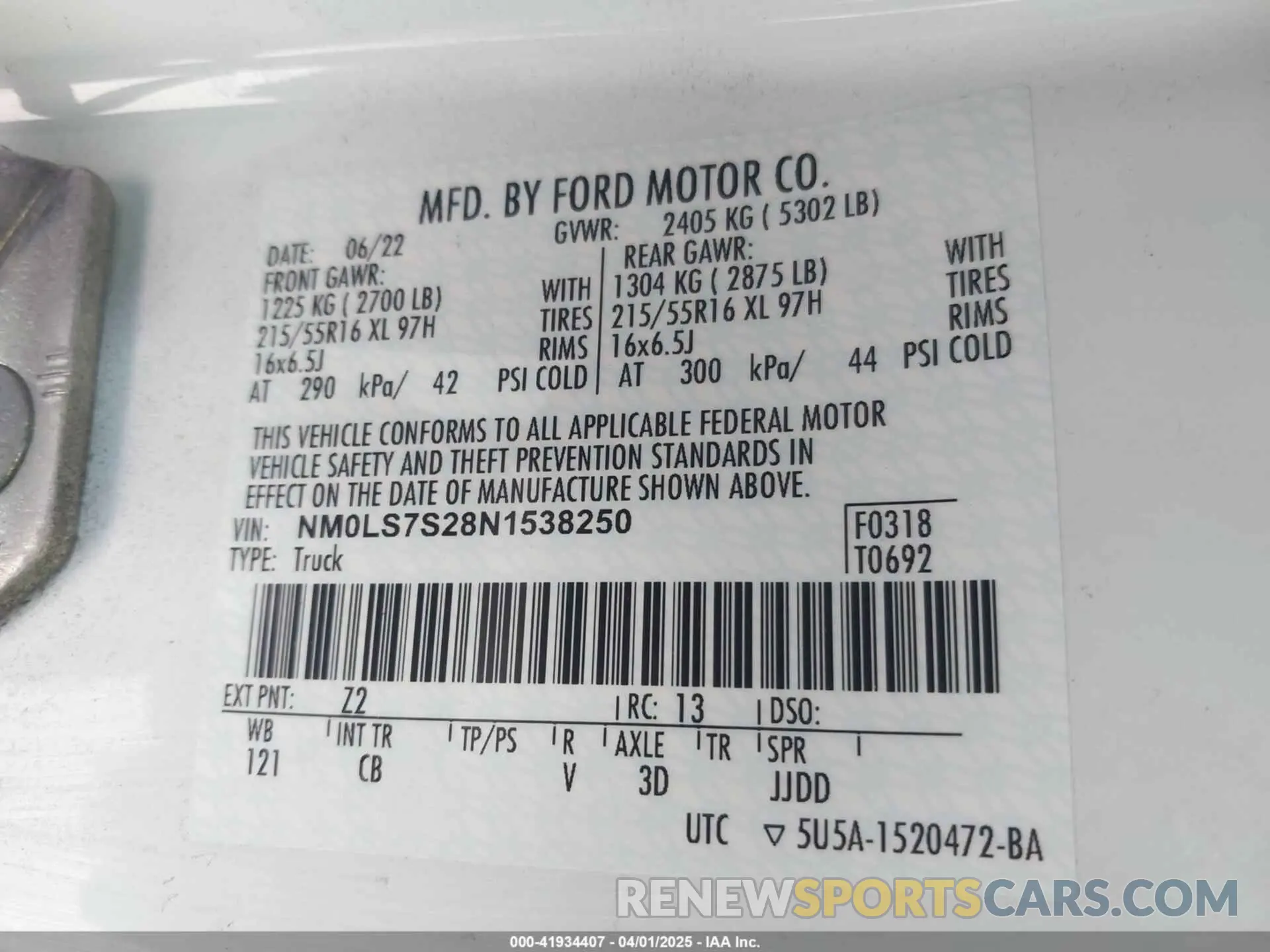 9 fotografías del automóvil dañado NM0LS7S28N1538250 FORD TRANSIT CONNECT 2022
