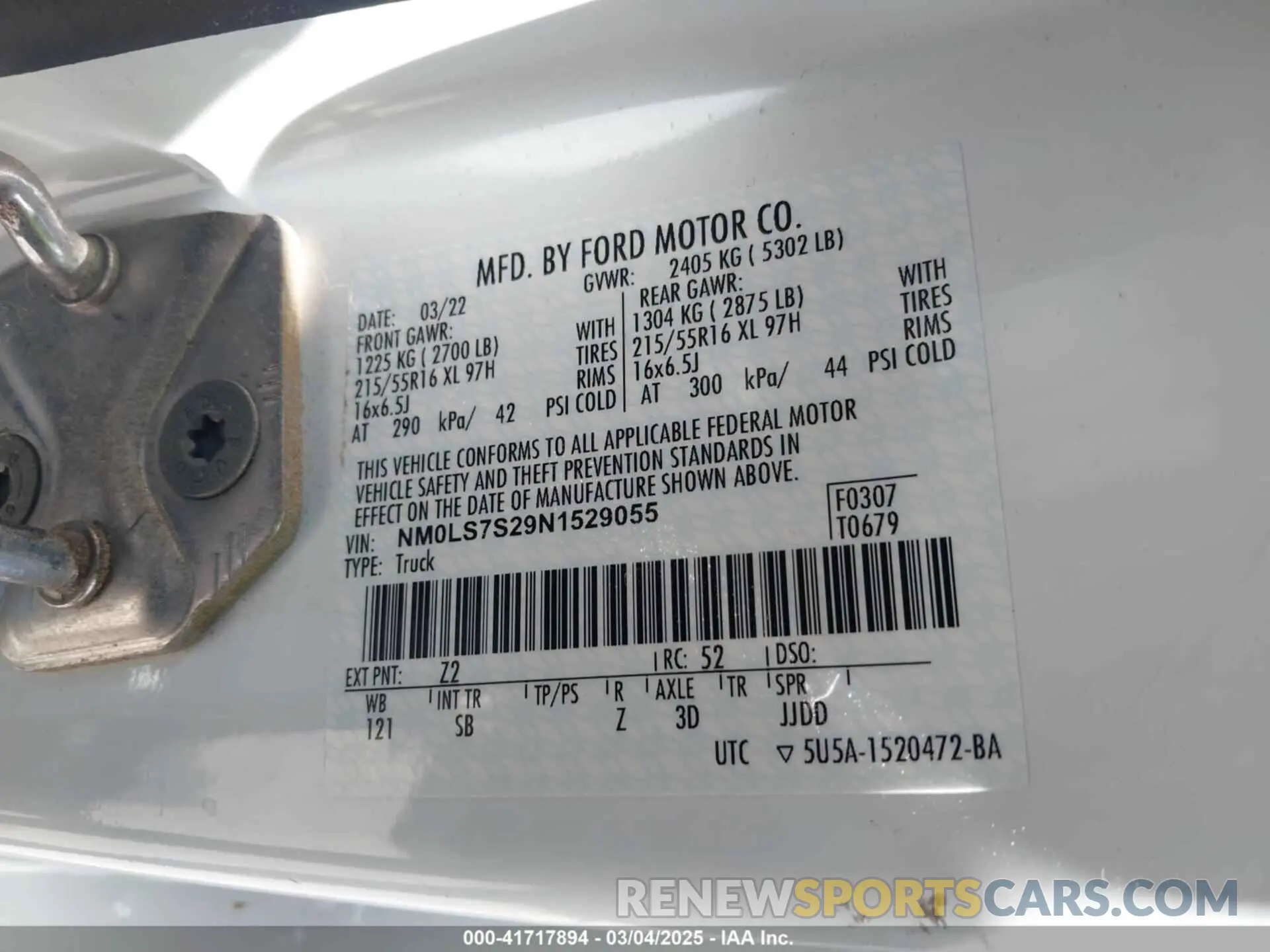 9 fotografías del automóvil dañado NM0LS7S29N1529055 FORD TRANSIT CONNECT 2022