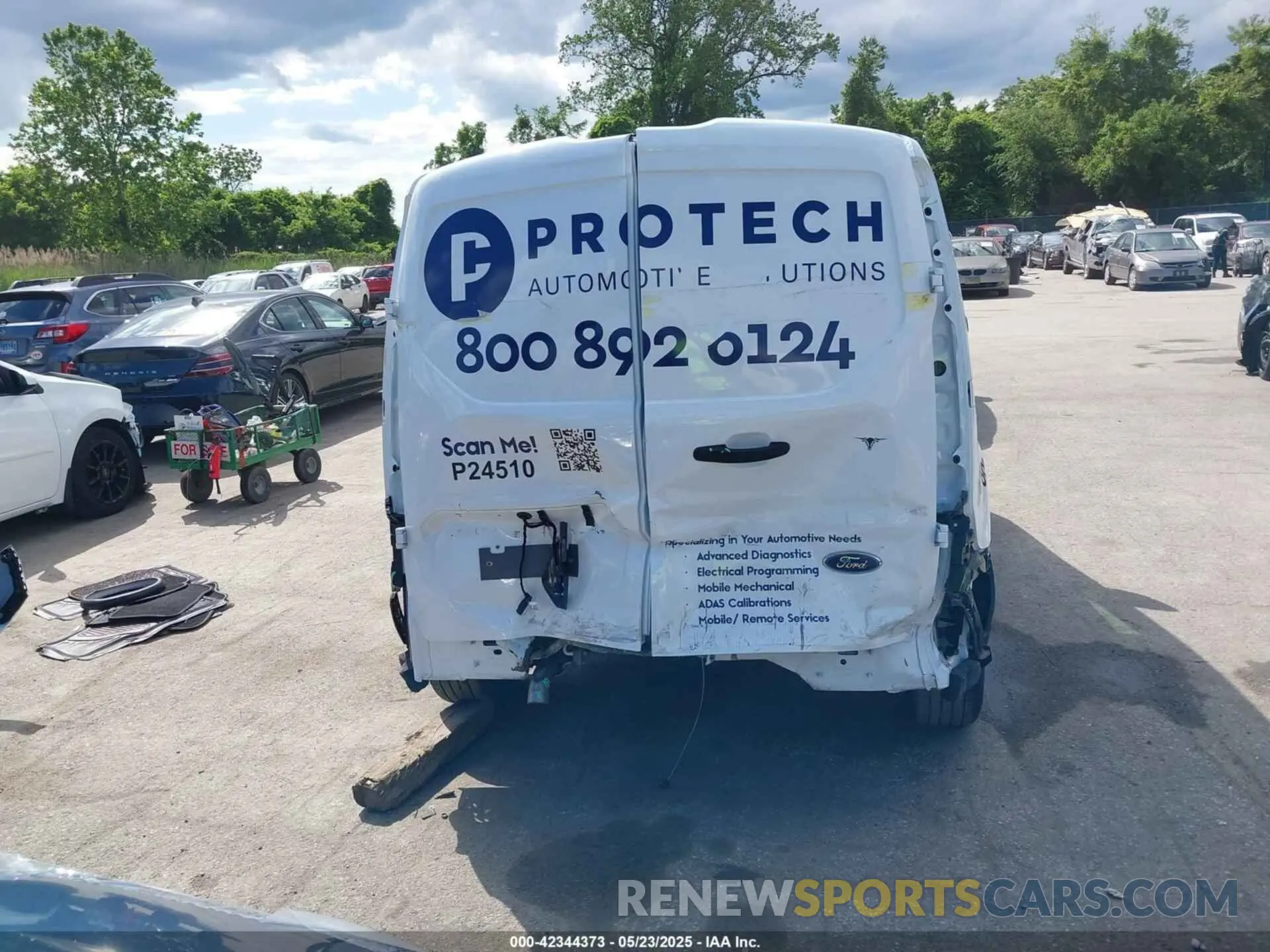 17 fotografías del automóvil dañado NM0LS6S26P1571681 FORD TRANSIT CONNECT 2023