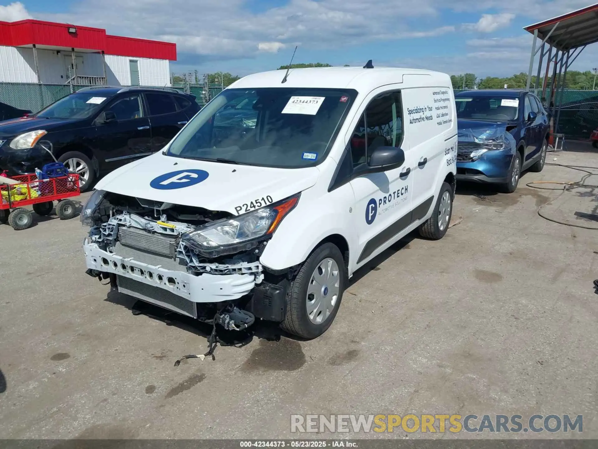 2 fotografías del automóvil dañado NM0LS6S26P1571681 FORD TRANSIT CONNECT 2023