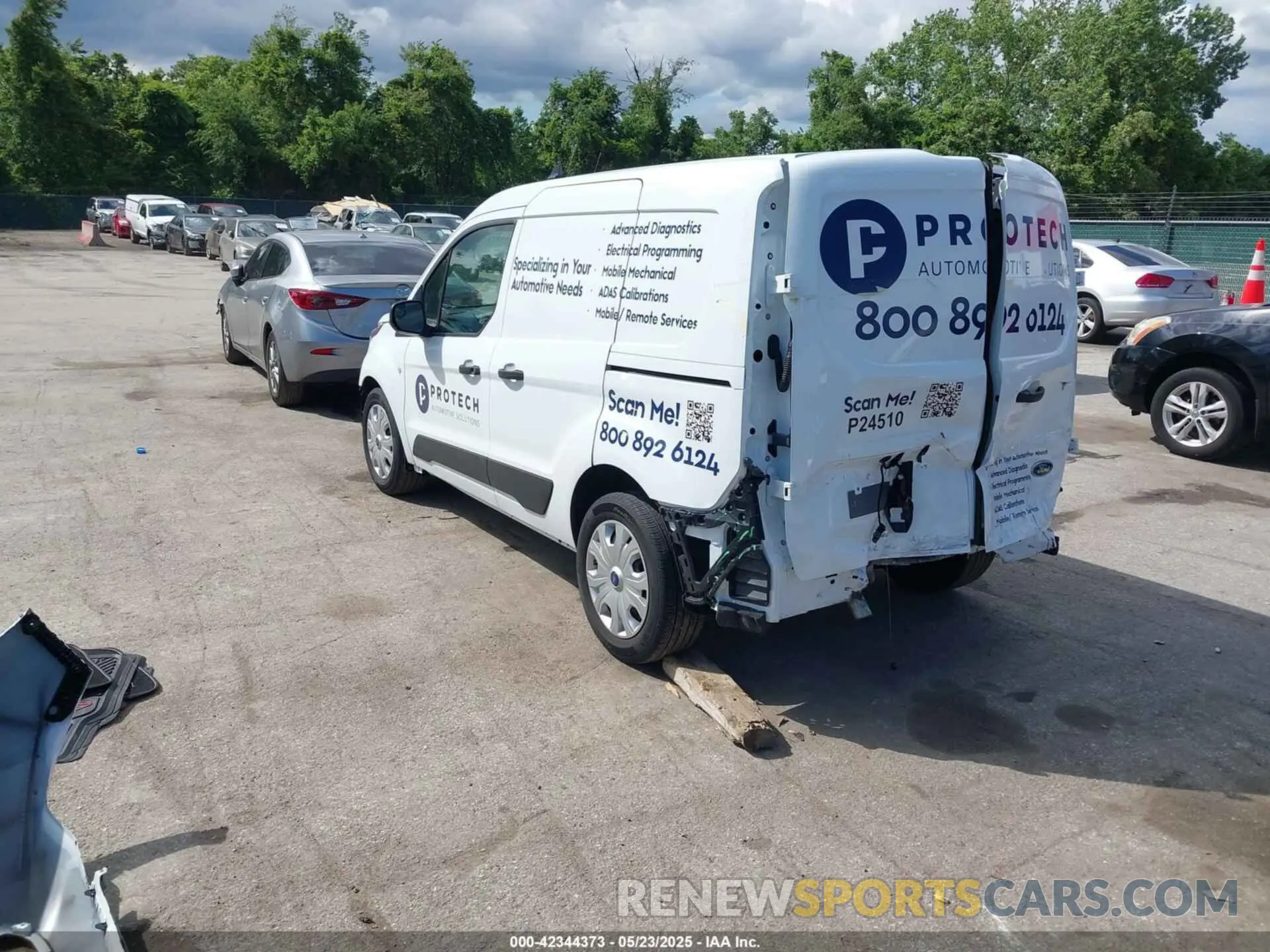 3 fotografías del automóvil dañado NM0LS6S26P1571681 FORD TRANSIT CONNECT 2023