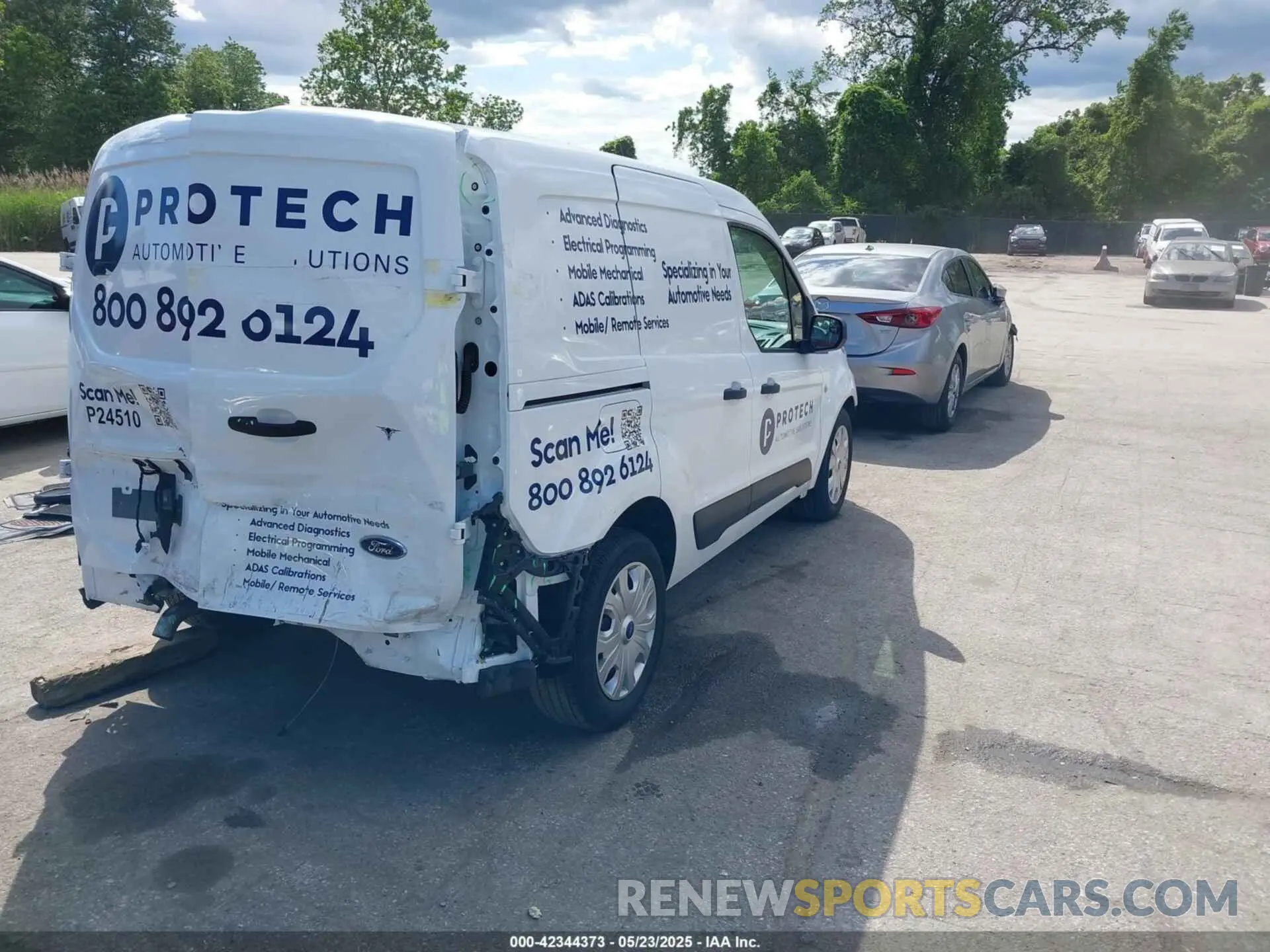 4 fotografías del automóvil dañado NM0LS6S26P1571681 FORD TRANSIT CONNECT 2023