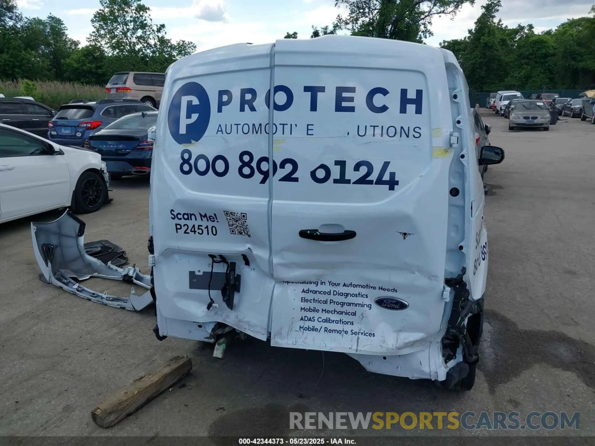 6 fotografías del automóvil dañado NM0LS6S26P1571681 FORD TRANSIT CONNECT 2023