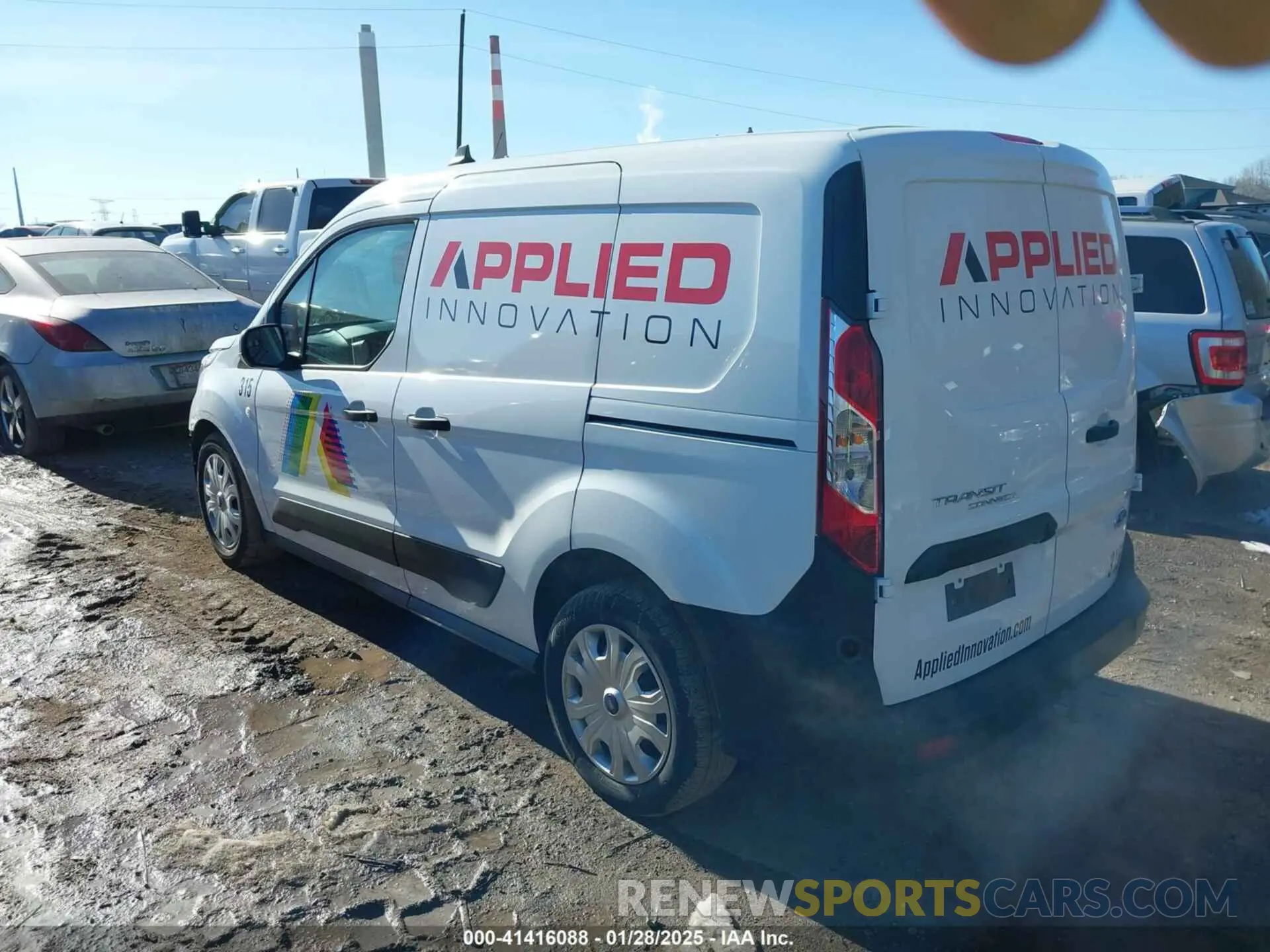 3 fotografías del automóvil dañado NM0LS6S27P1565825 FORD TRANSIT CONNECT 2023
