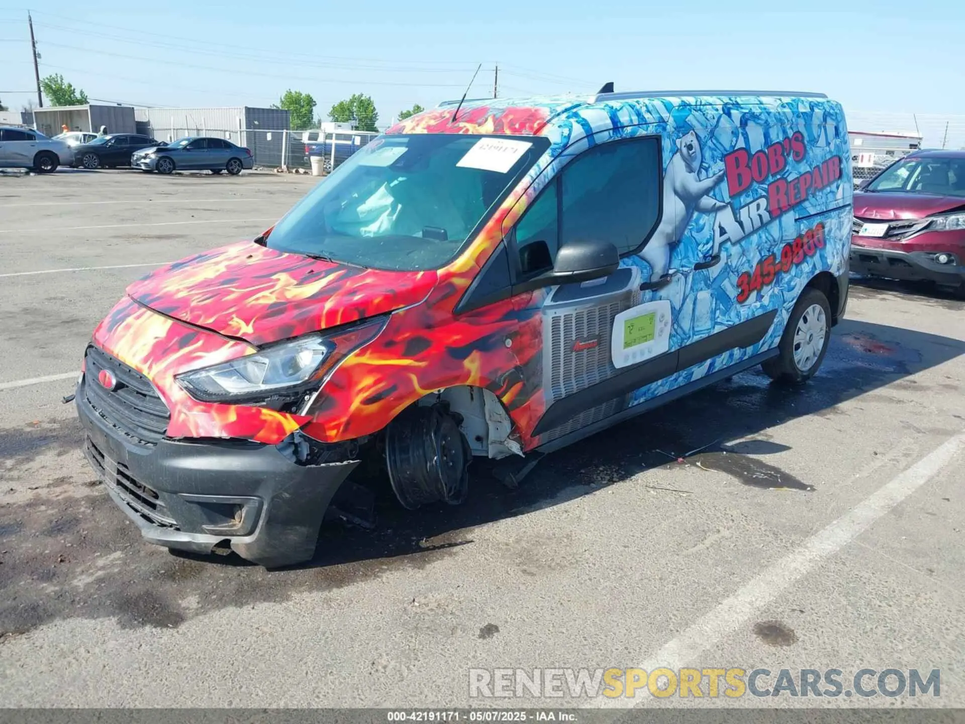 2 fotografías del automóvil dañado NM0LS7S24P1553797 FORD TRANSIT CONNECT 2023