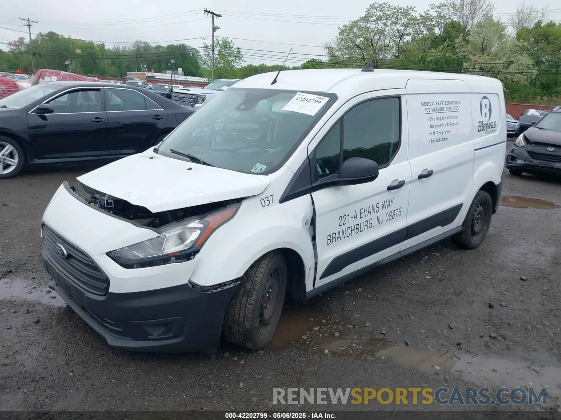 2 fotografías del automóvil dañado NM0LS7S26P1565868 FORD TRANSIT CONNECT 2023