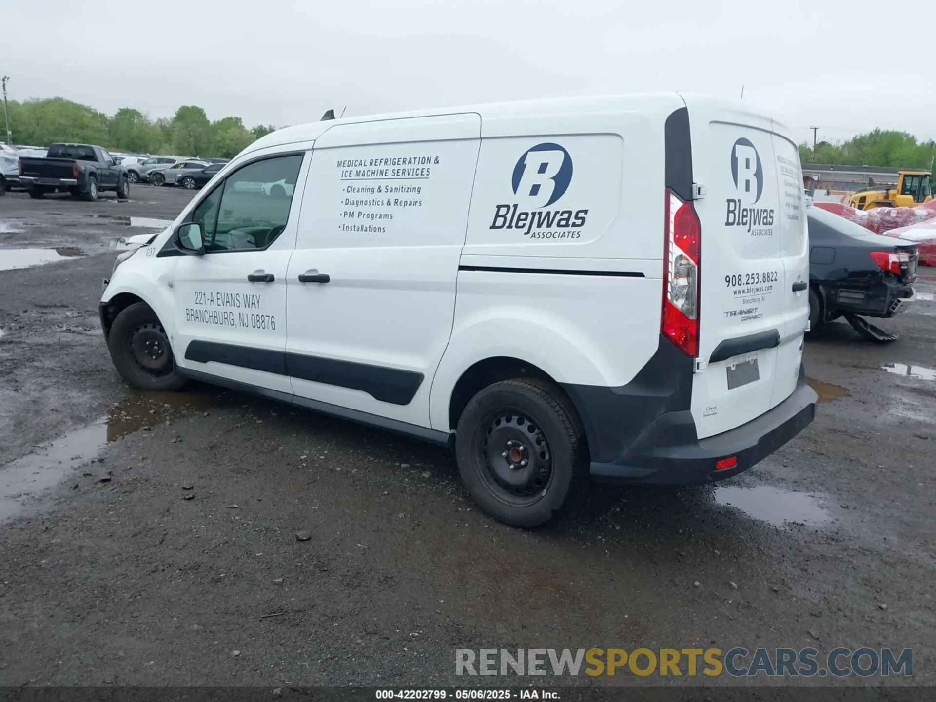3 fotografías del automóvil dañado NM0LS7S26P1565868 FORD TRANSIT CONNECT 2023