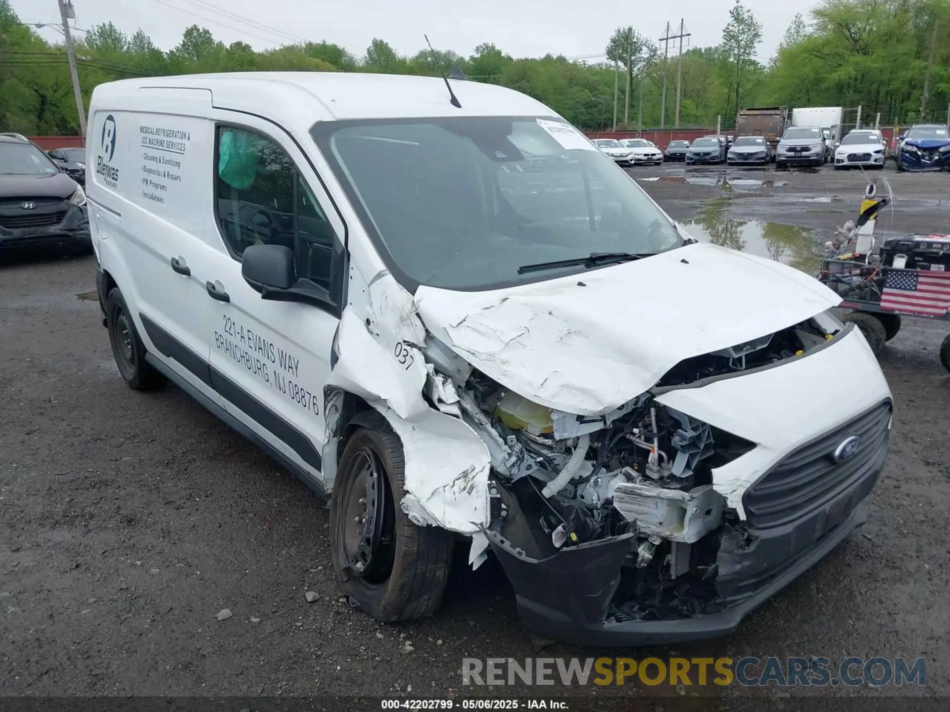 6 fotografías del automóvil dañado NM0LS7S26P1565868 FORD TRANSIT CONNECT 2023