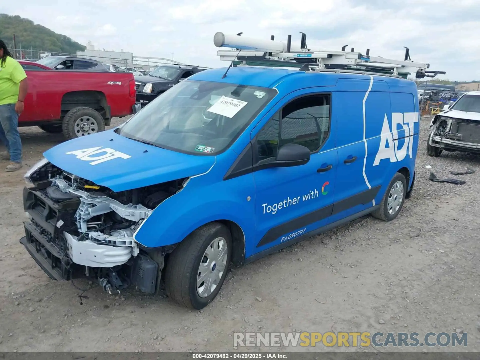 2 fotografías del automóvil dañado NM0LS7T24P1558982 FORD TRANSIT CONNECT 2023