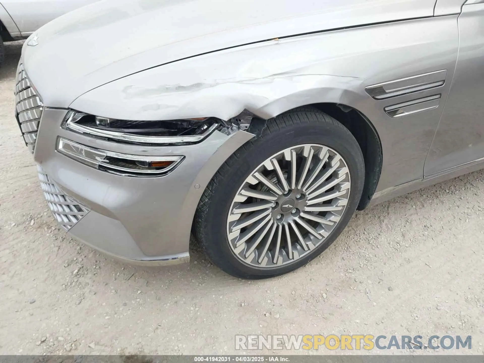 20 fotografías del automóvil dañado KMTGE4S14PU006305 GENESIS ELECTRIFIED G80 2023
