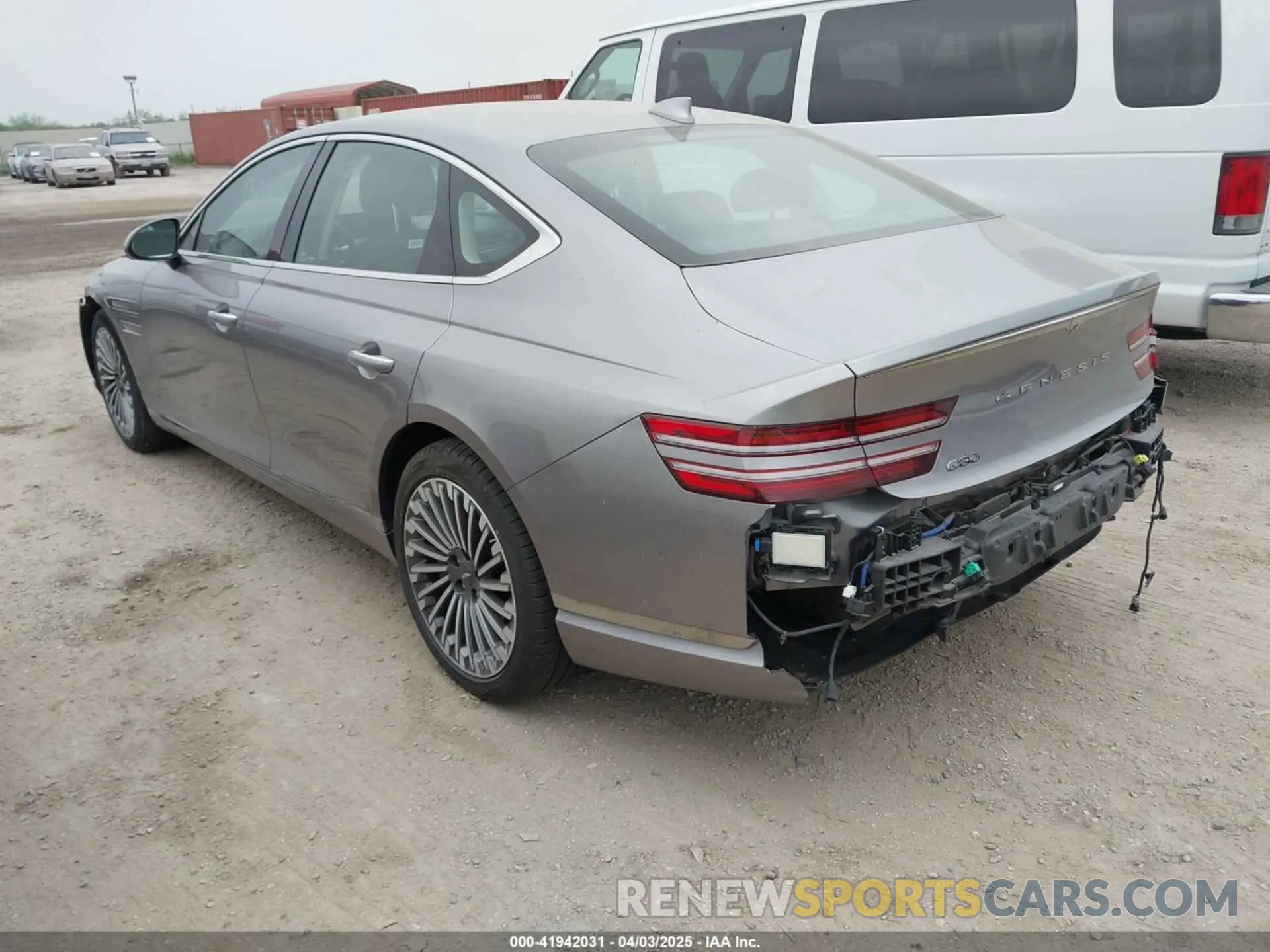 3 fotografías del automóvil dañado KMTGE4S14PU006305 GENESIS ELECTRIFIED G80 2023