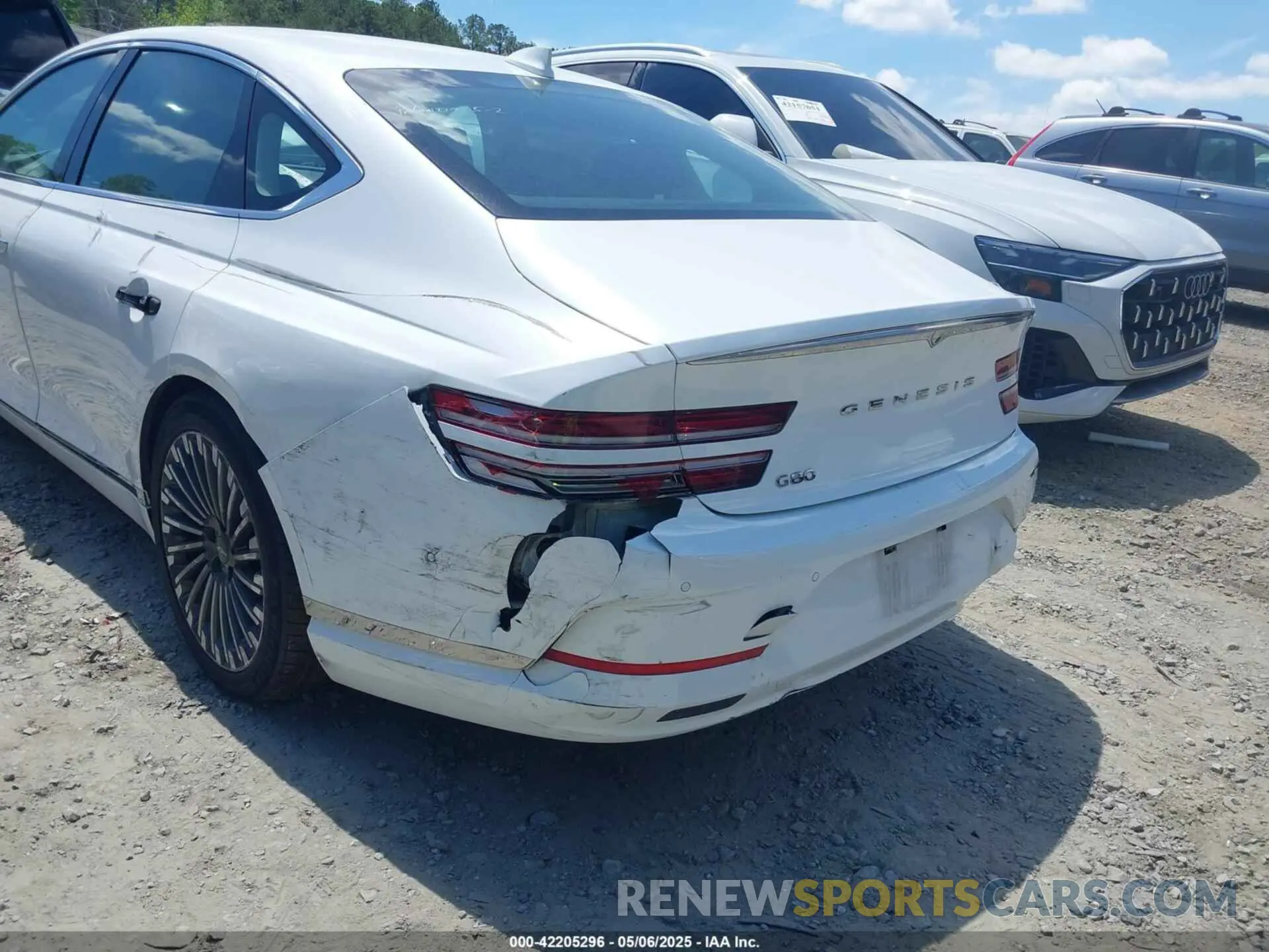 6 fotografías del automóvil dañado KMTGE4S15PU007107 GENESIS ELECTRIFIED G80 2023
