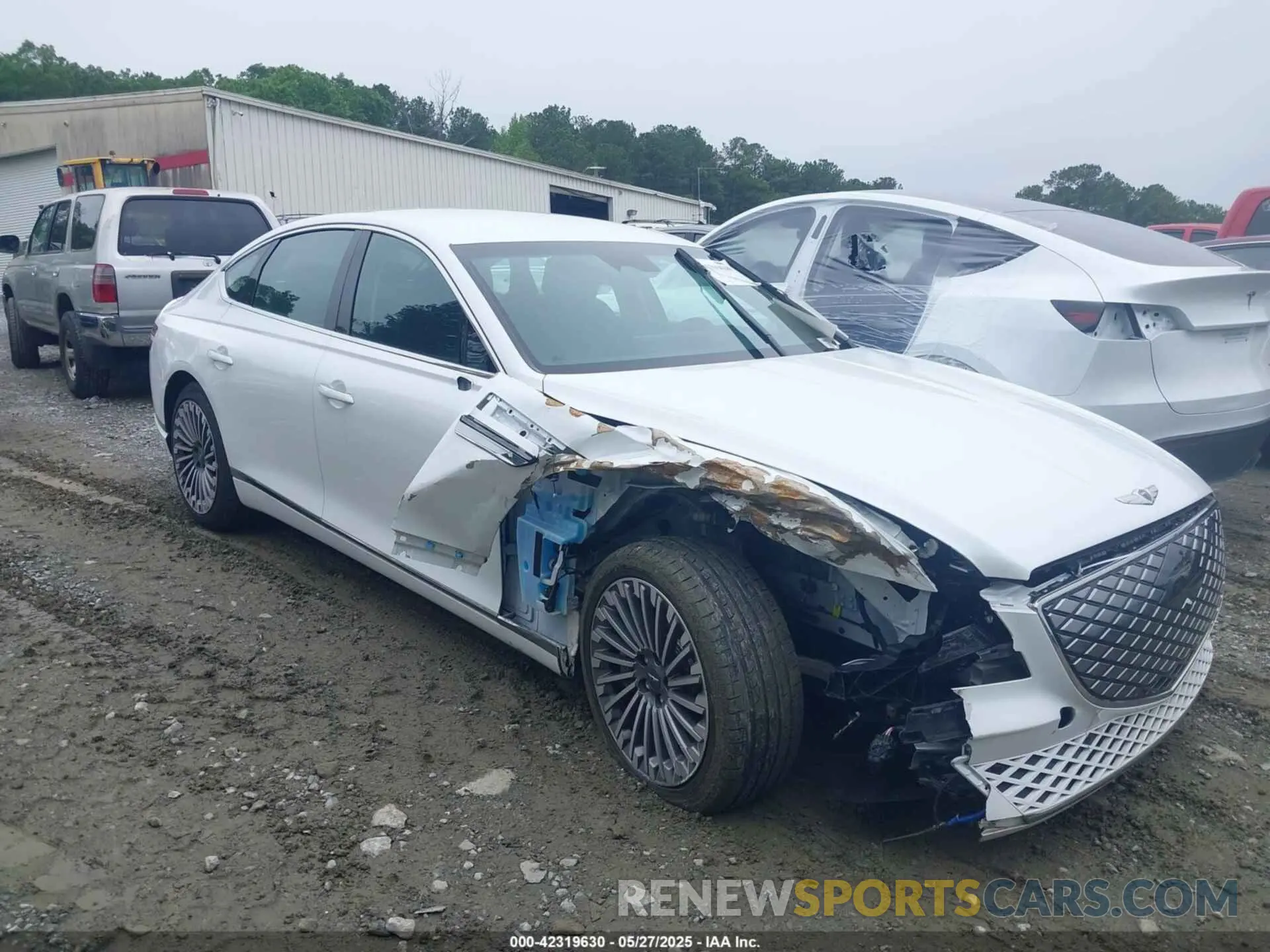 13 fotografías del automóvil dañado KMTGE4S17PU006170 GENESIS ELECTRIFIED G80 2023