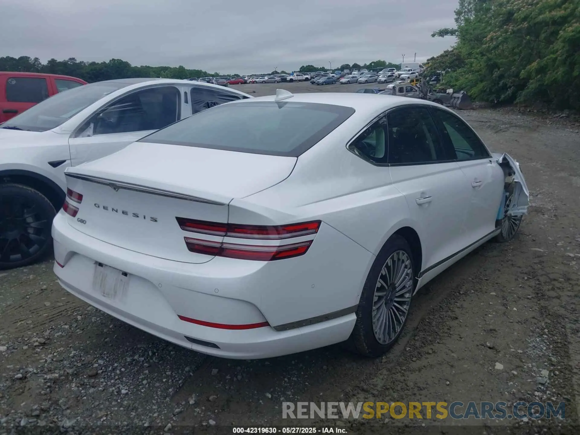 4 fotografías del automóvil dañado KMTGE4S17PU006170 GENESIS ELECTRIFIED G80 2023